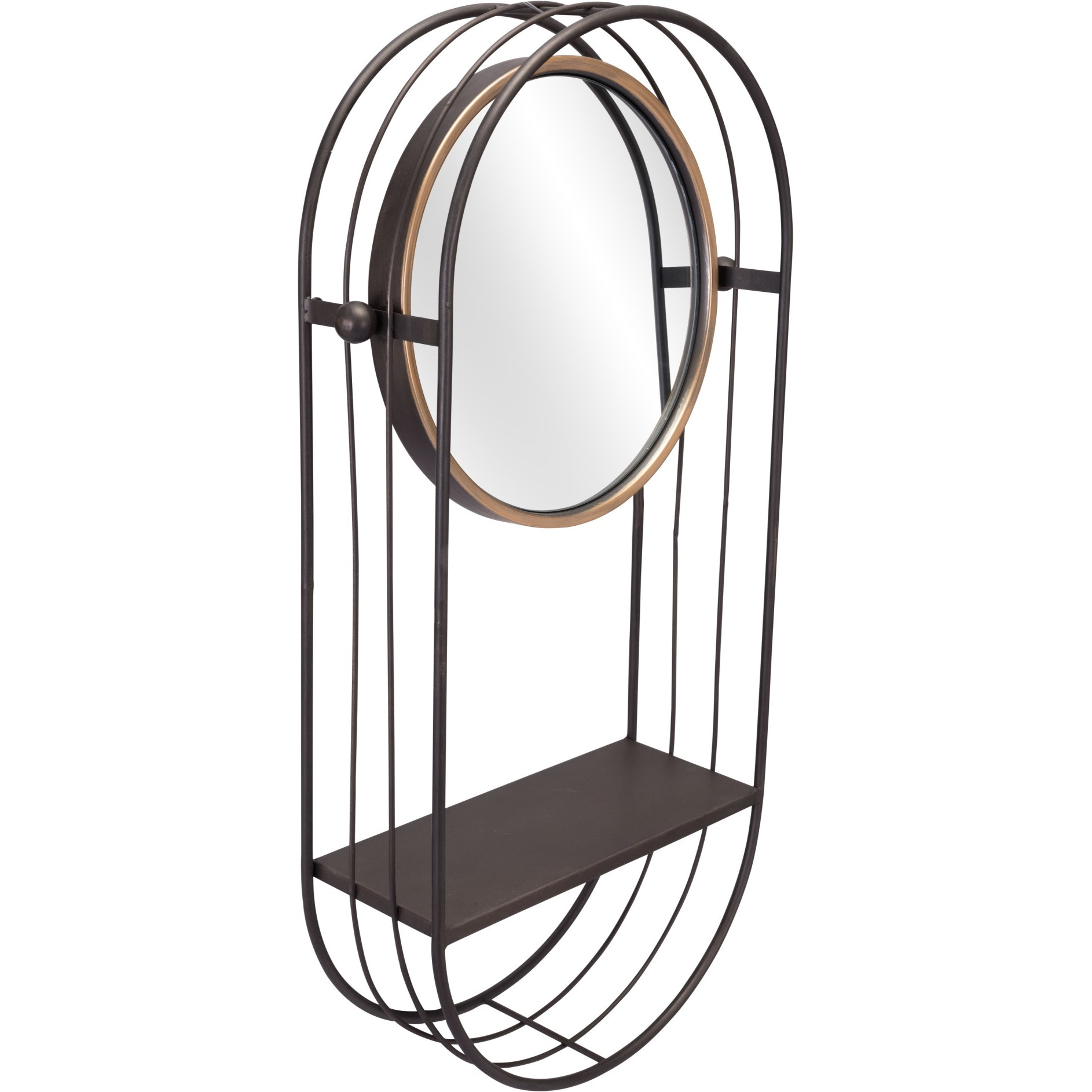 Saroni Mirror Shelf Gray