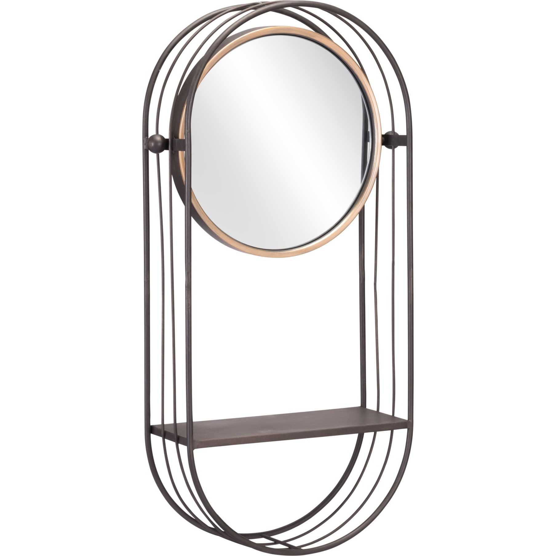 Saroni Mirror Shelf Gray
