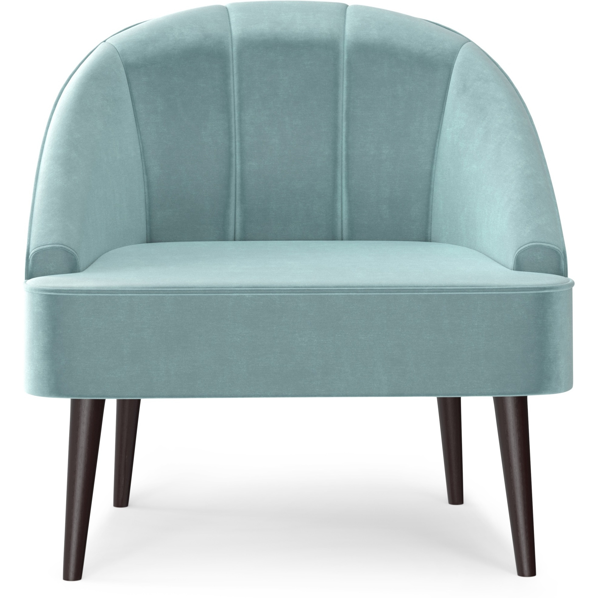 Harrah 33 in Wide Velvet fabric Accent Chair
