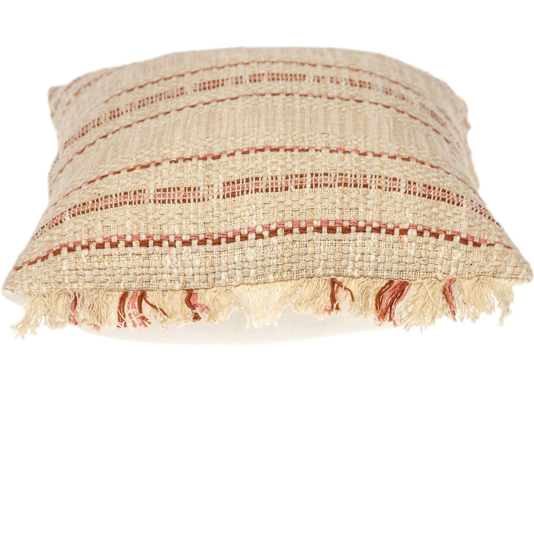 Parkland Collection Transitional Stripes Beige 14" x 20" Pillow