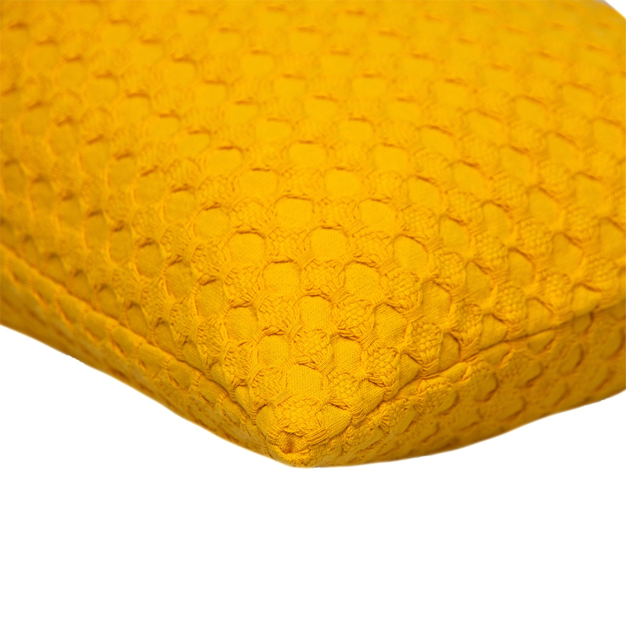 Parkland Collection Transitional Solid Yellow 14" x 26" Pillow