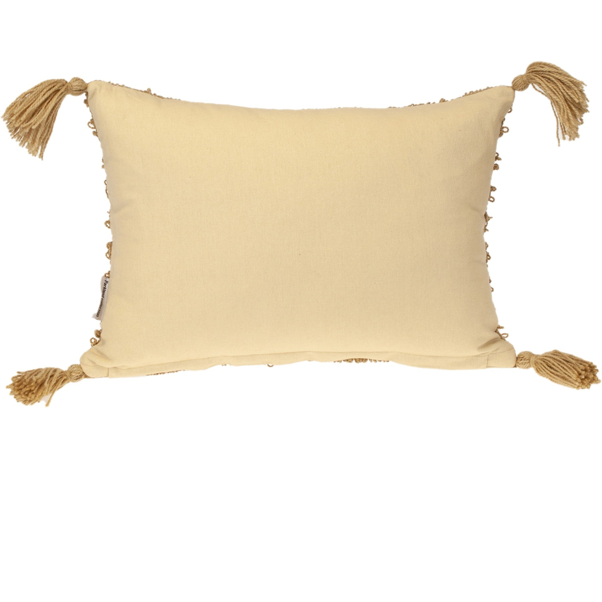 Parkland Collection Transitional Multiple Lines Beige 14" x 20" Pillow