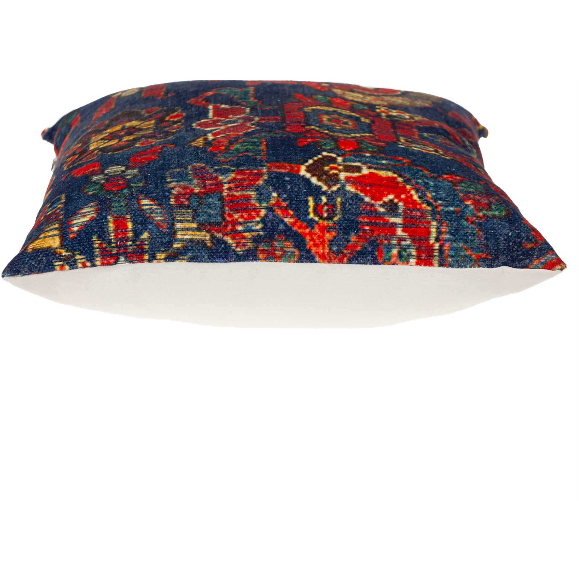 Parkland Collection Transitional Tapestry Blue Square 18" x 18" Pillow