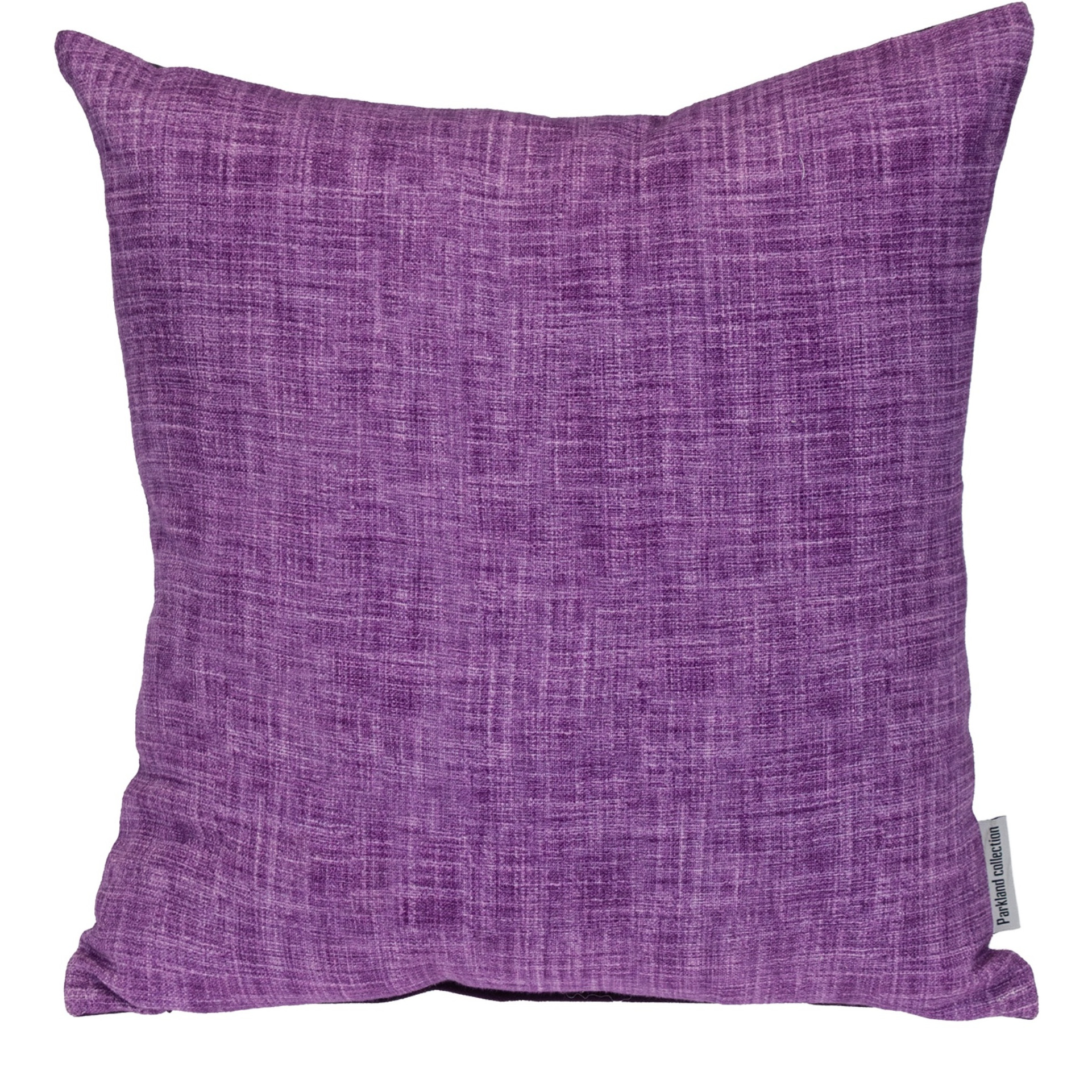Parkland Collection Transitional Woven Purple Square 18" x 18" Pillow