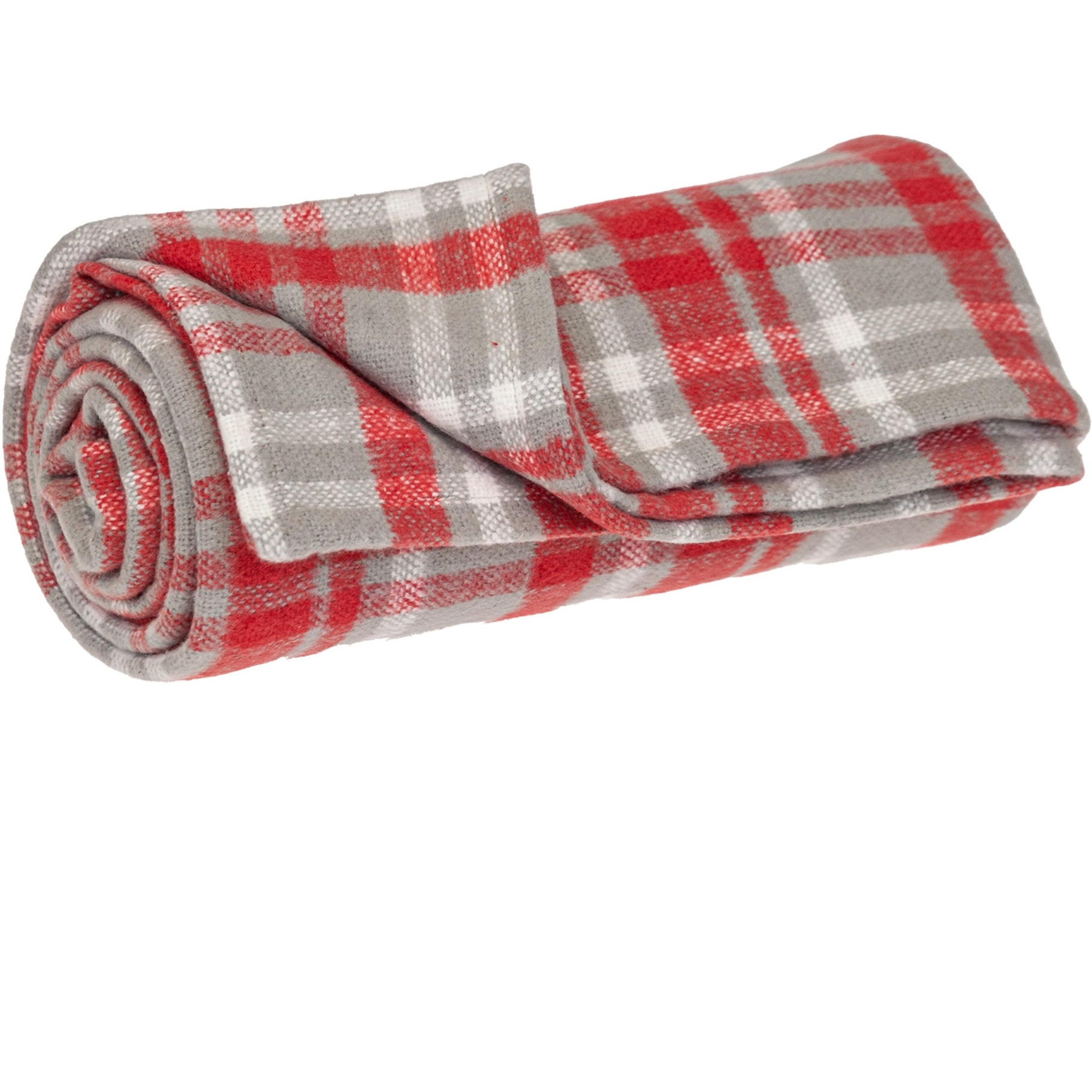 Parkland Collection Transitional Plaid Red Rectangle 50" x 65" Throw