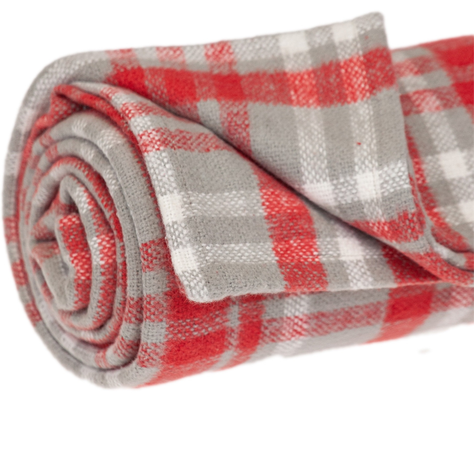 Parkland Collection Transitional Plaid Red Rectangle 50" x 65" Throw