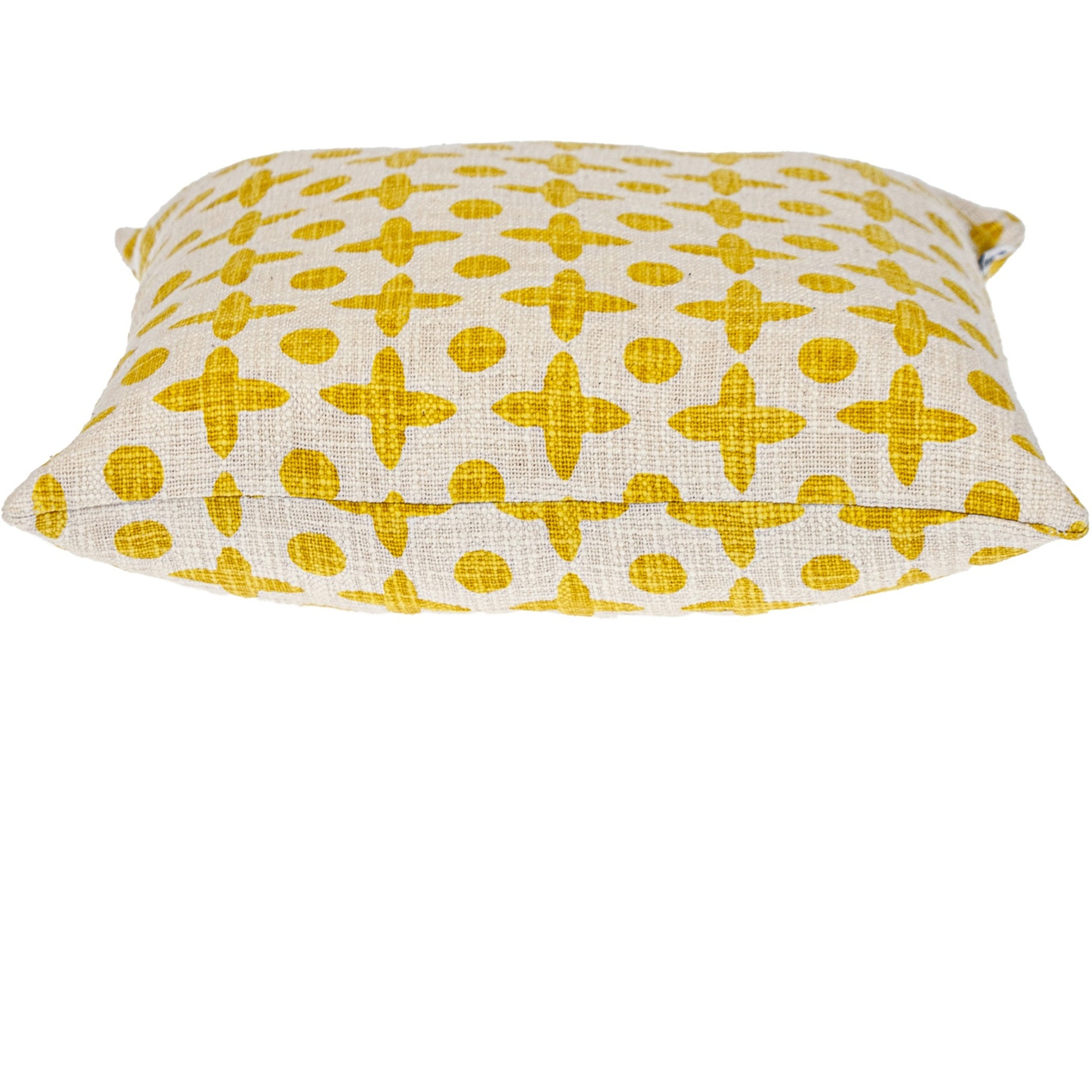 Parkland Collection Transitional Print Yellow Square 18" x 18" Pillow