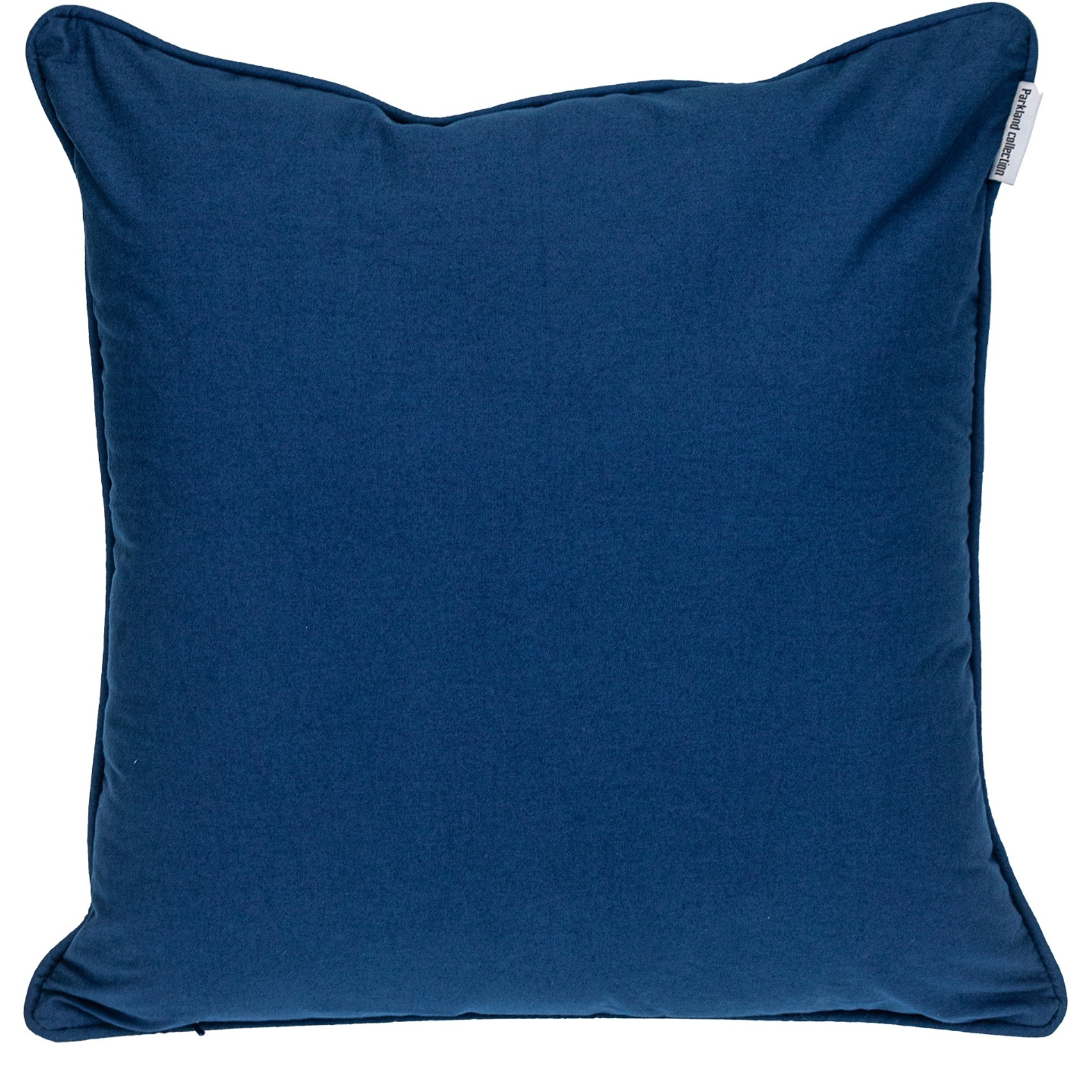 Parkland Collection Transitional Geometric Blue Square 20" x 20" Pillow