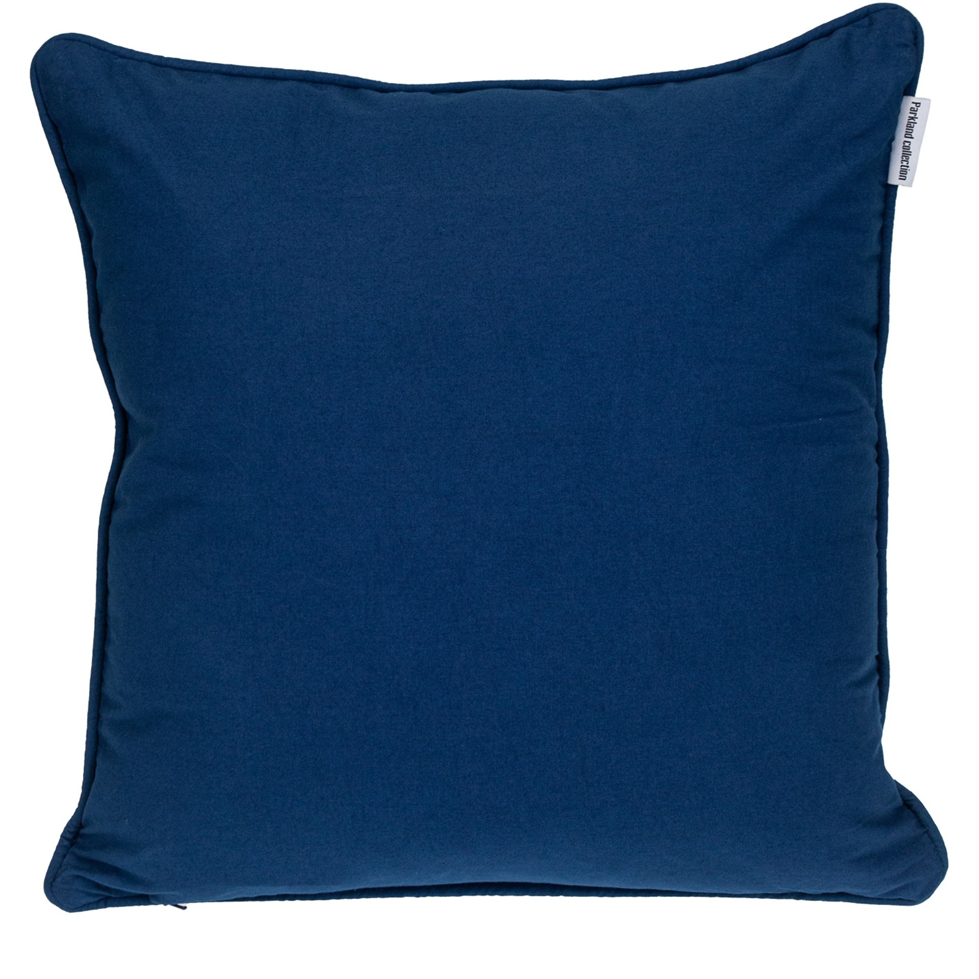 Parkland Collection Transitional Geometric Blue Square 20" x 20" Pillow