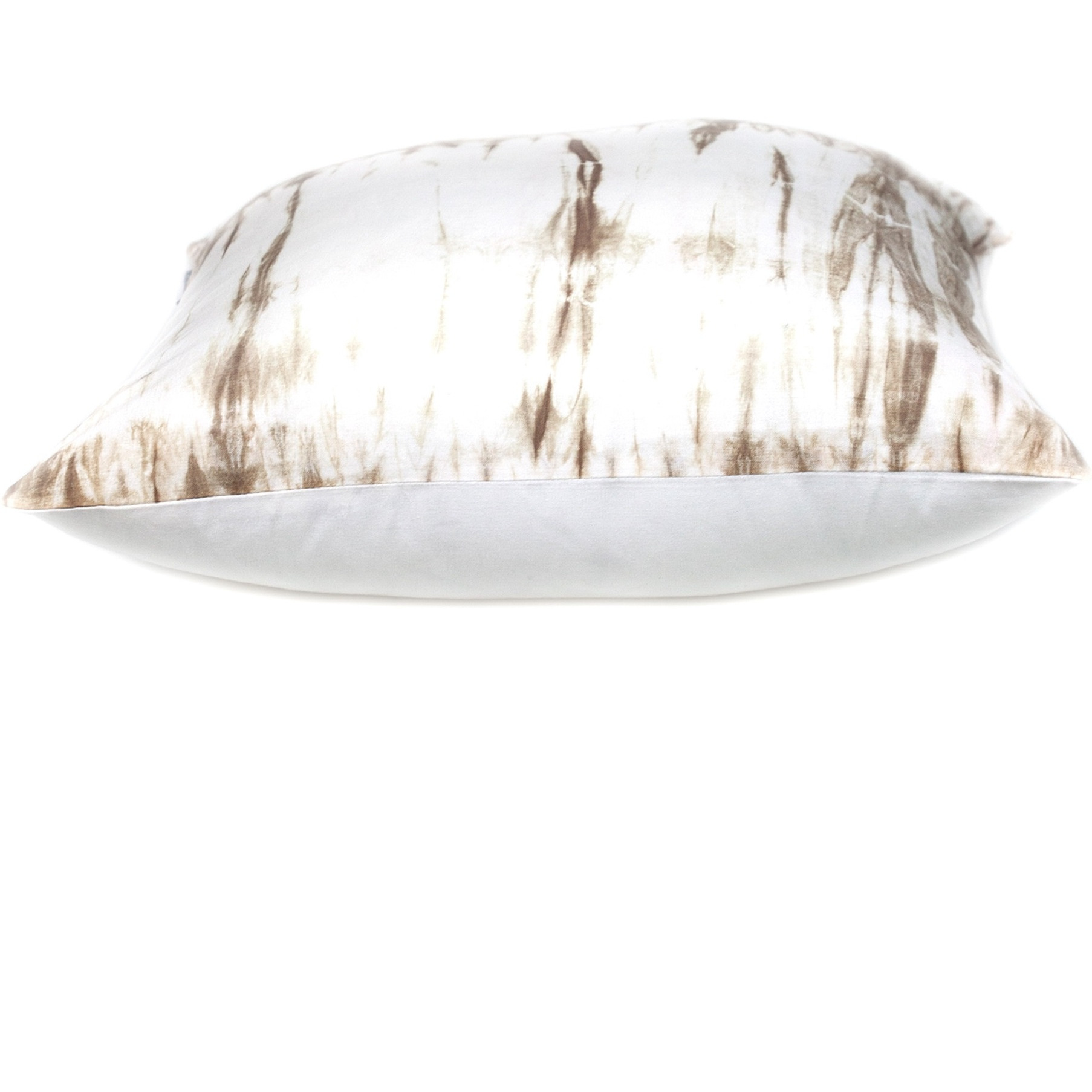 Parkland Collection Transitional Striped White Square 20" x 20" Pillow