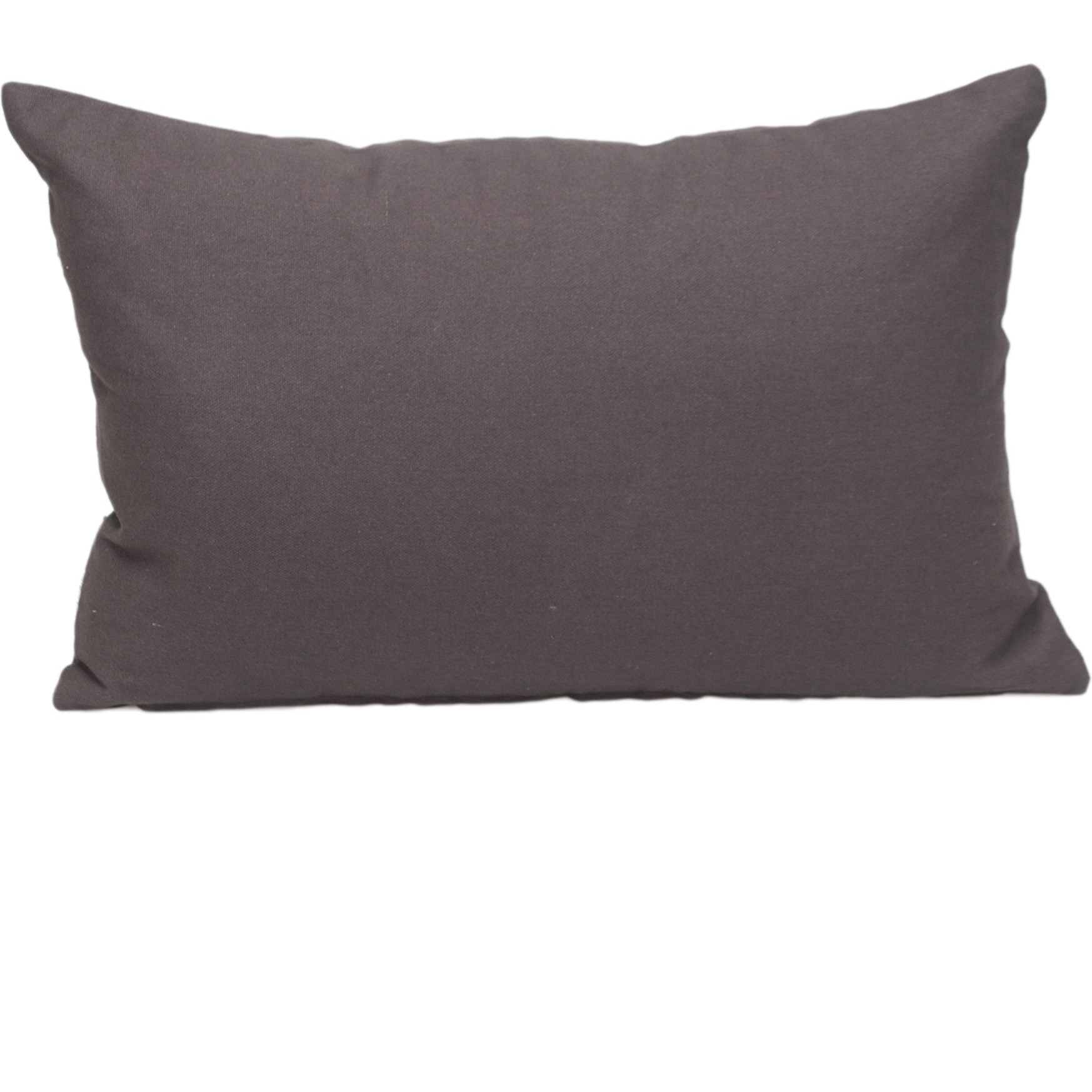 Parkland Collection Transitional Solid Charcol 18" x 12" Pillow