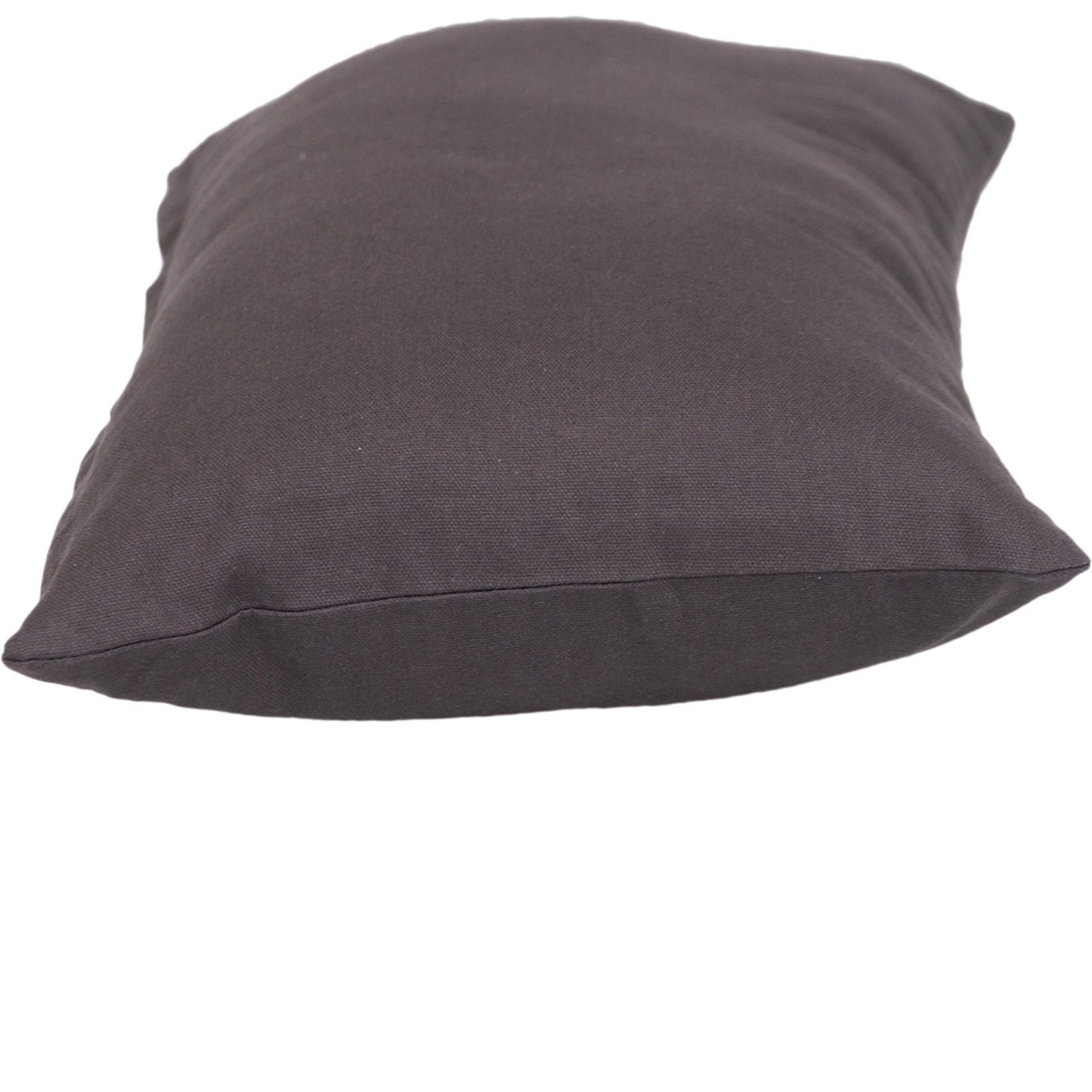 Parkland Collection Transitional Solid Charcol 18" x 12" Pillow