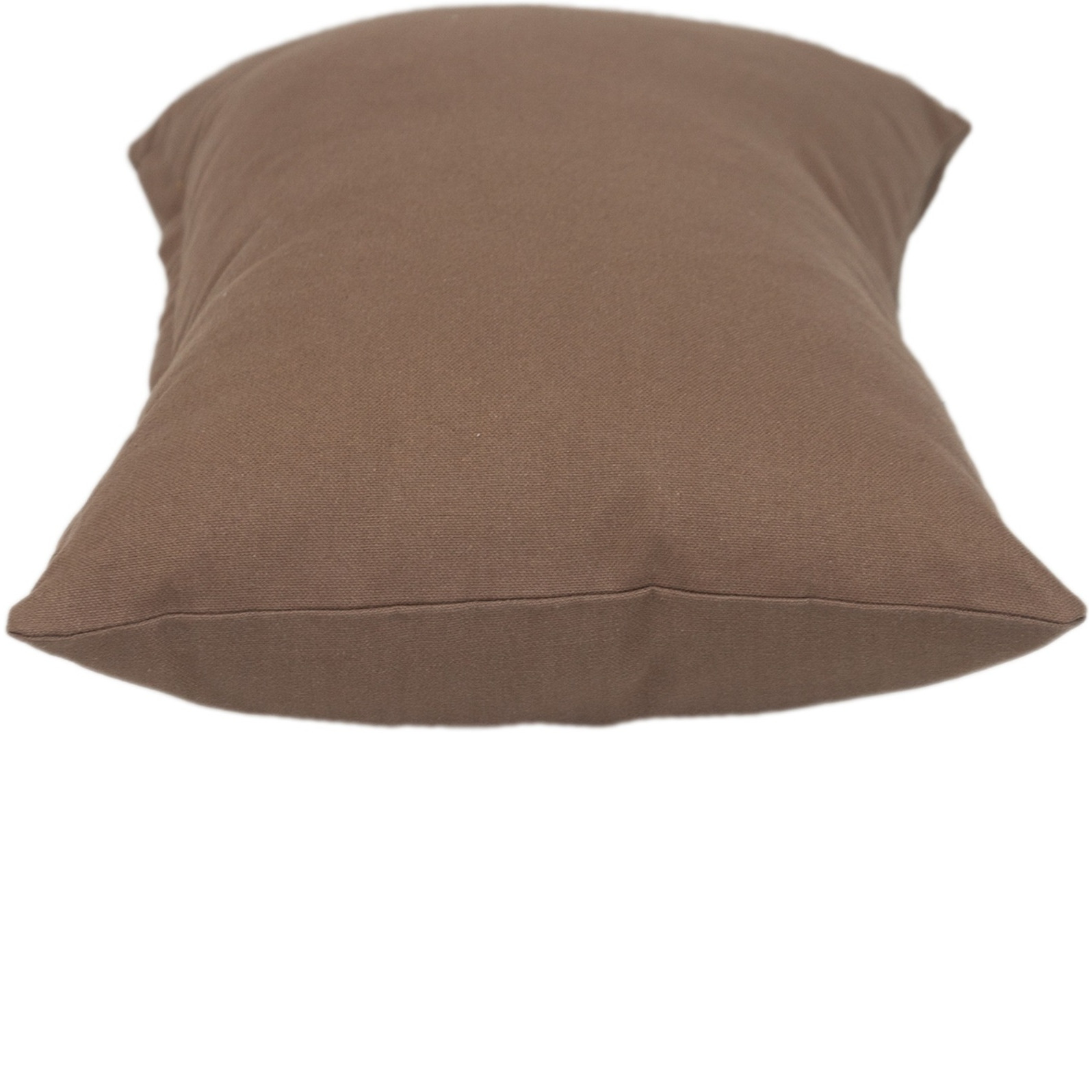 Parkland Collection Transitional Solid Brown Rectangle 18" x 12" Pillow