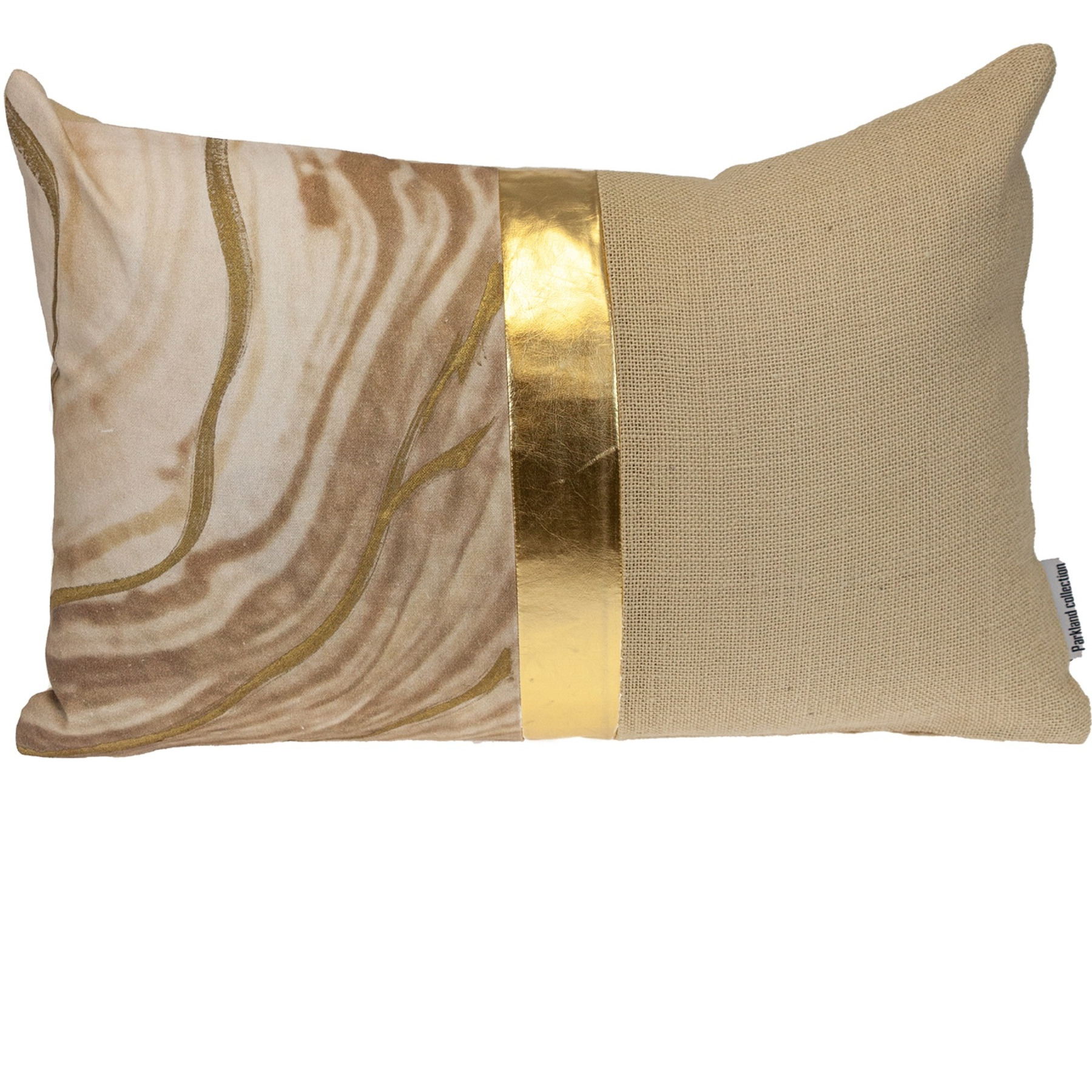 Parkland Collection Transitional Stripes Beige 14" x 20" Pillow