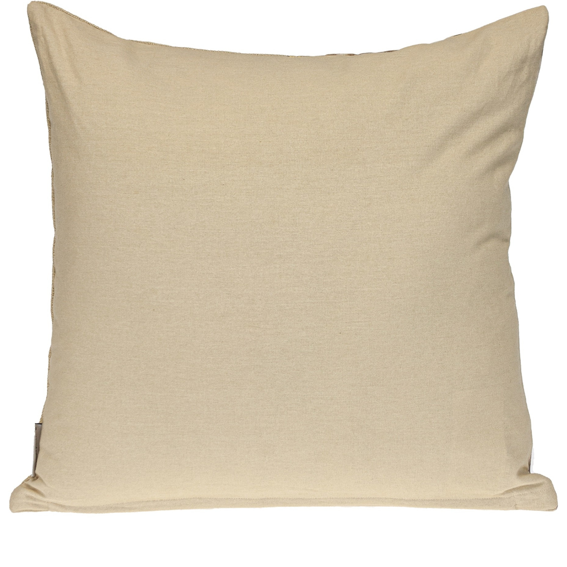 Parkland Collection Transitional Stripes Beige Square 20" x 20" Pillow