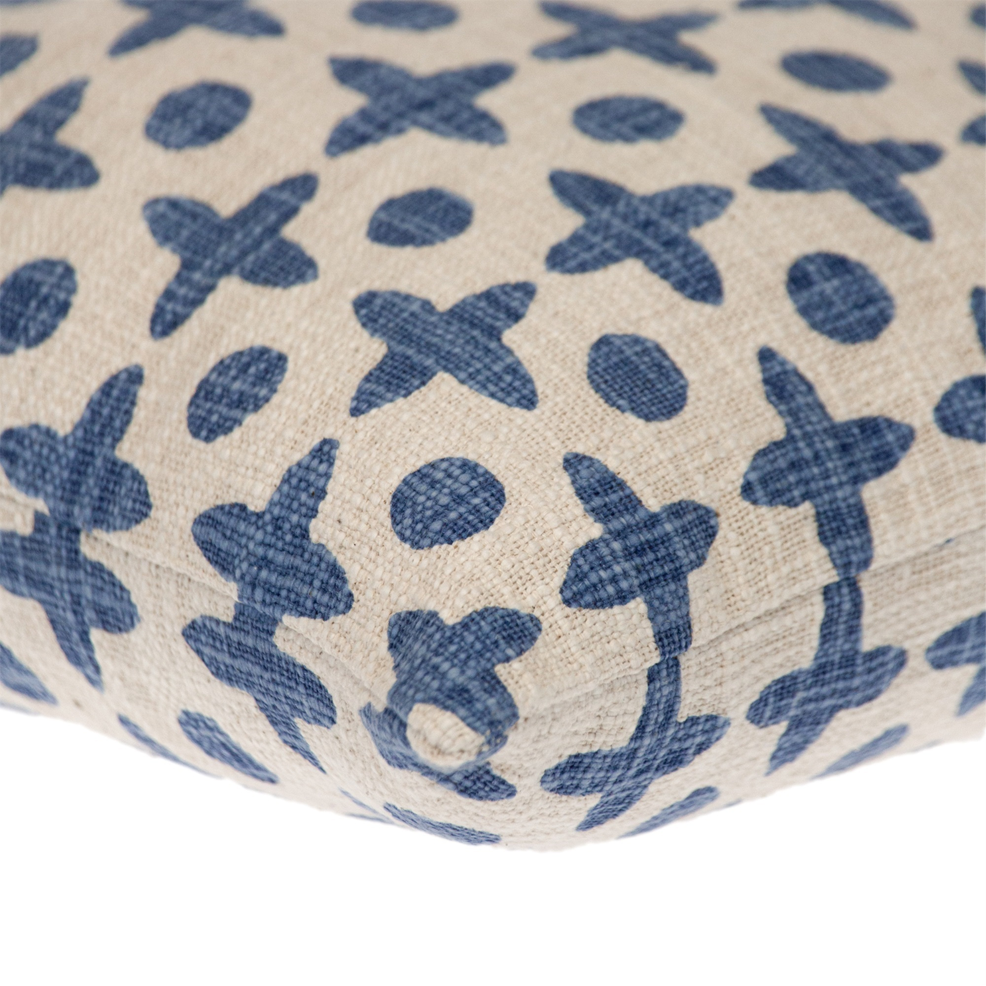 Parkland Collection Transitional Print Blue Square 18" x 18" Pillow