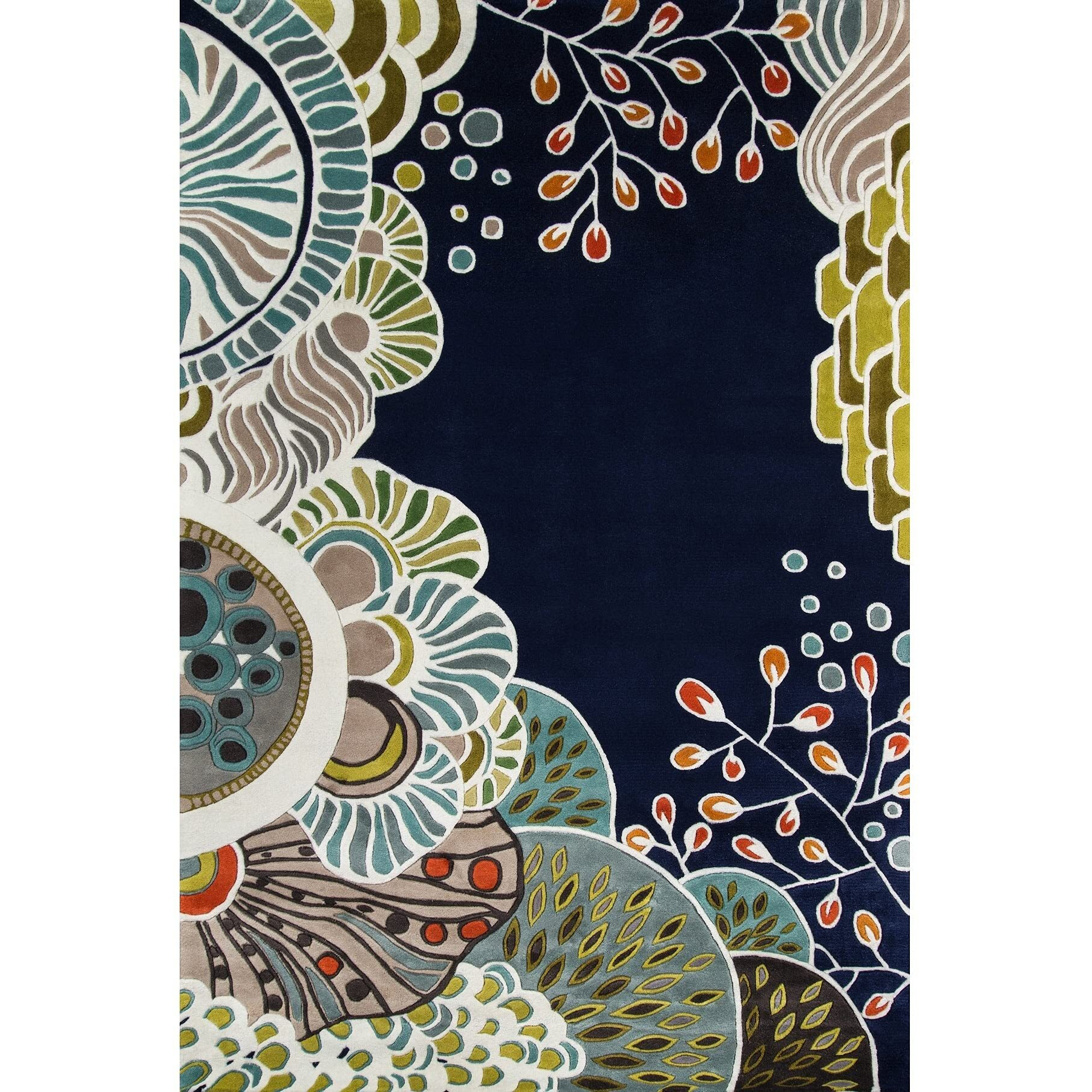 Momeni_NEW WAVE COLLECTION_NW146_NAVYsize3'6&quotx5'6"
