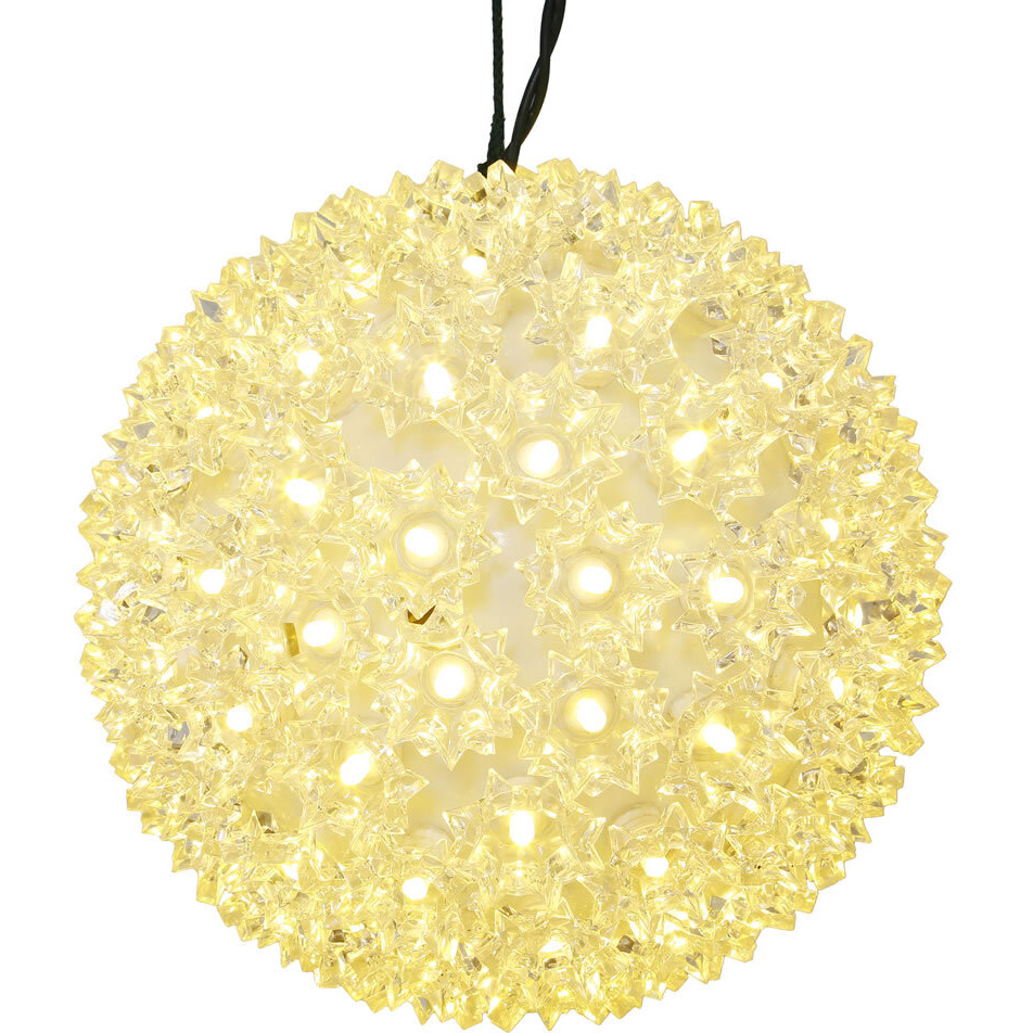 Vickerman 100Lt x 7.5" LED WmWht Starlight Sphere - X120801