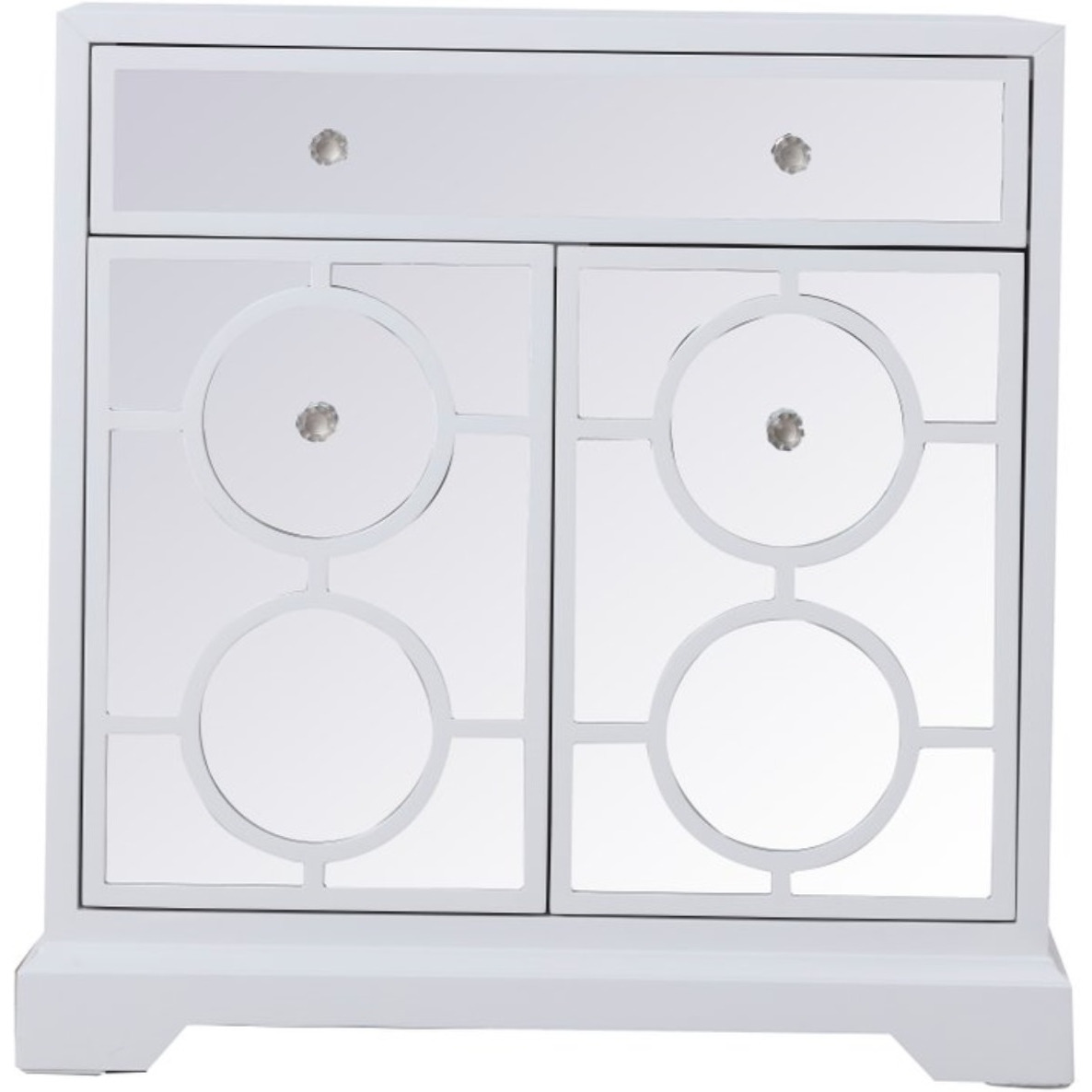 32 in. mirrored cabinet in white