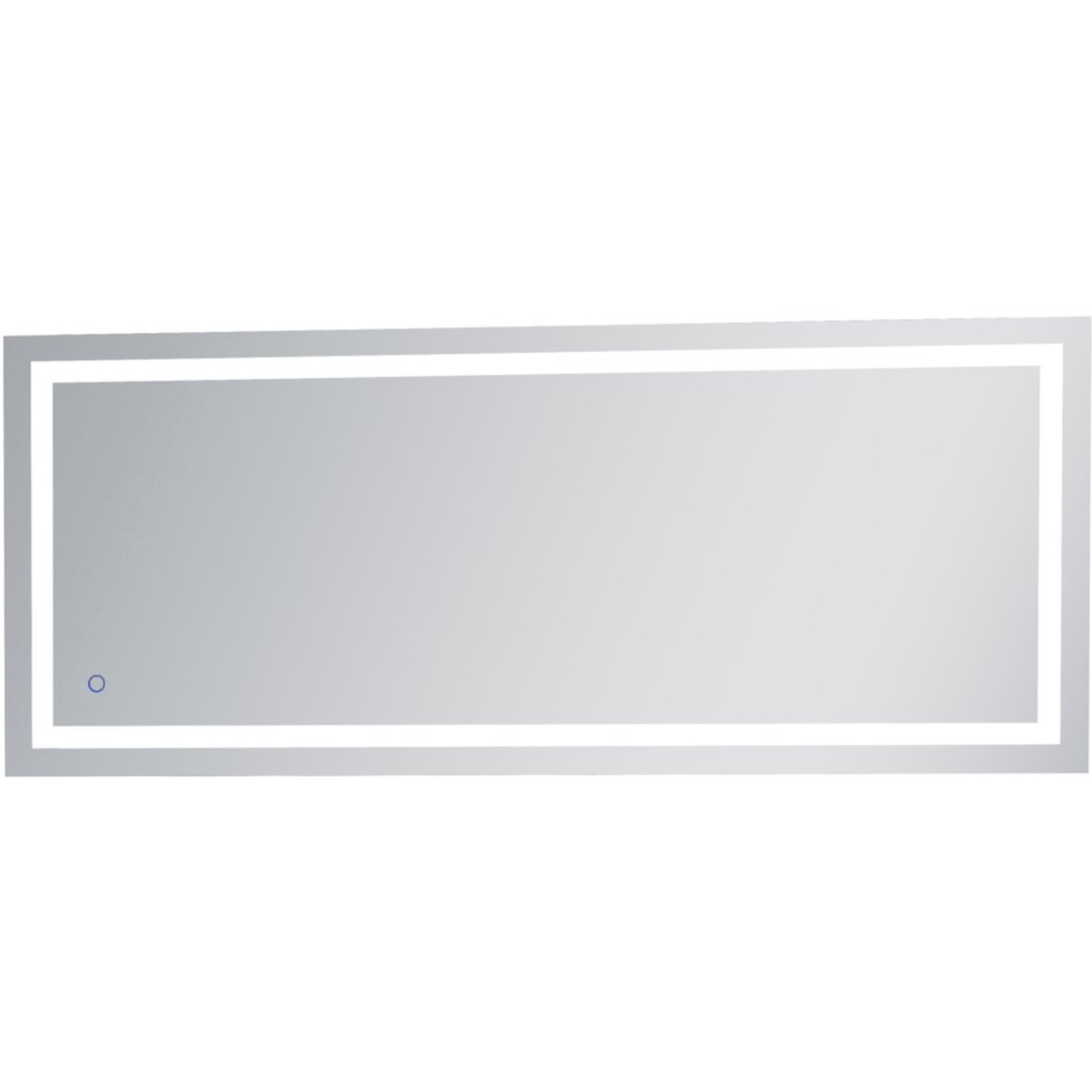 Helios 30in x 72in Hardwired LED mirror with touch sensor and color changing temperature 3000K/4200K/6400K