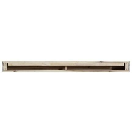 Acacia 72" Shelf or Mantel Shelf with Weathered Gray Finish and Natural Distressing