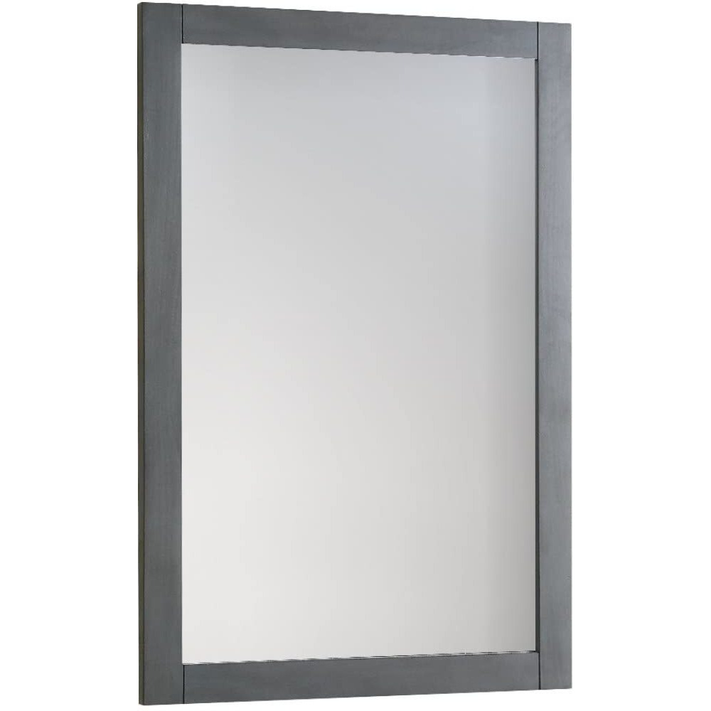 Fresca Manchester Regal 20" Gray Wood Veneer Traditional Bathroom Mirror