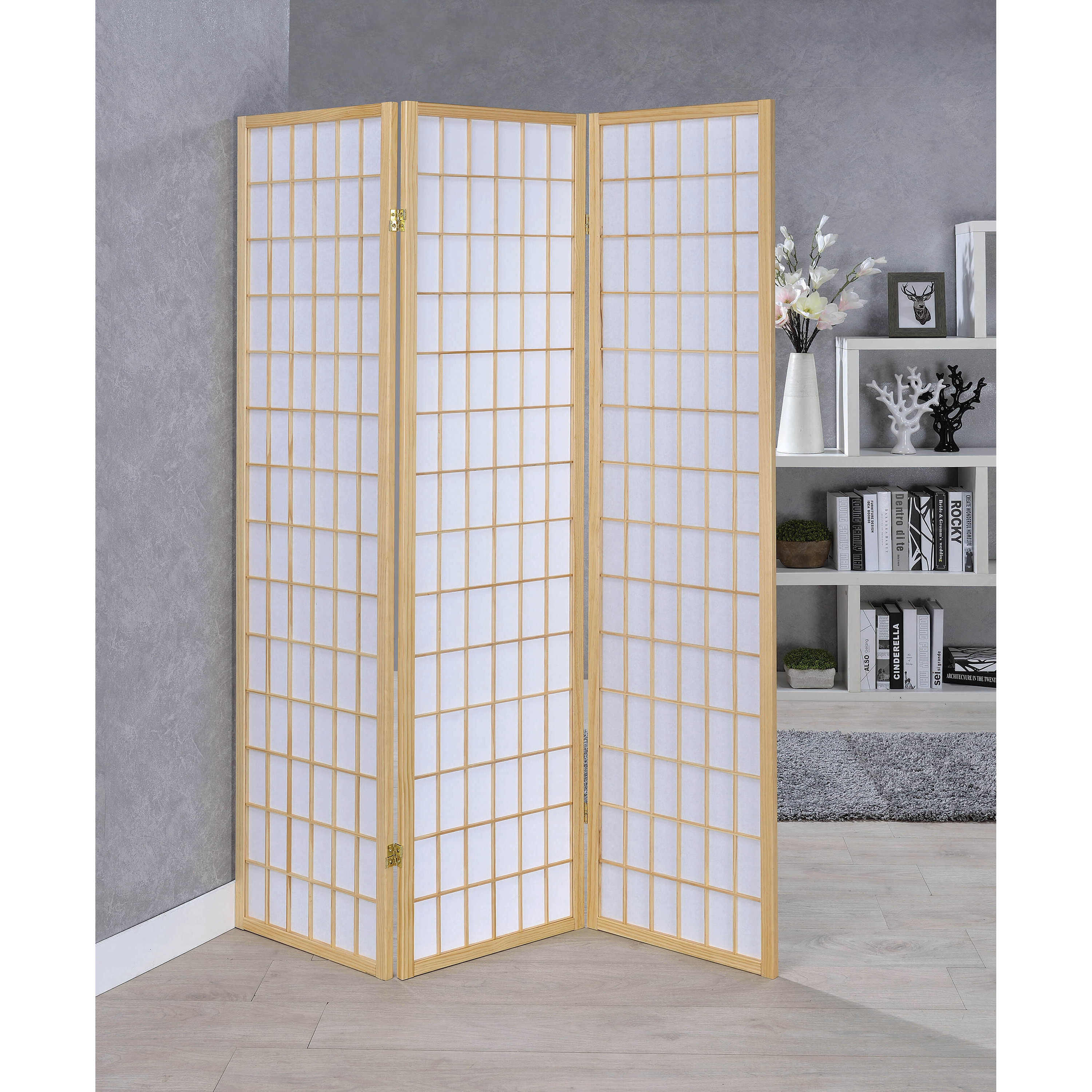 Transitional Natural Folding Screen