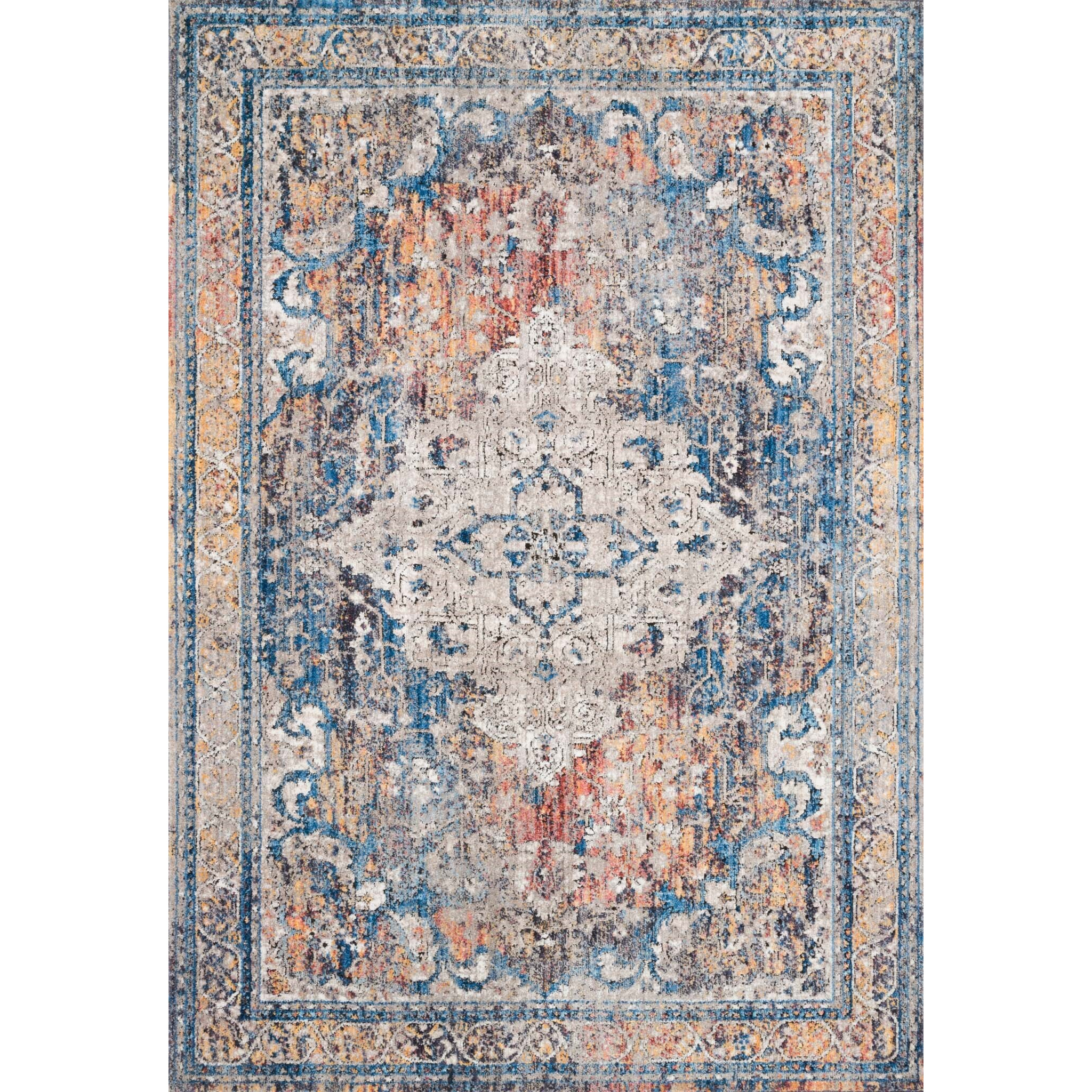 Dante 9'-6" X 13'-3" Rug, Multi / Stone