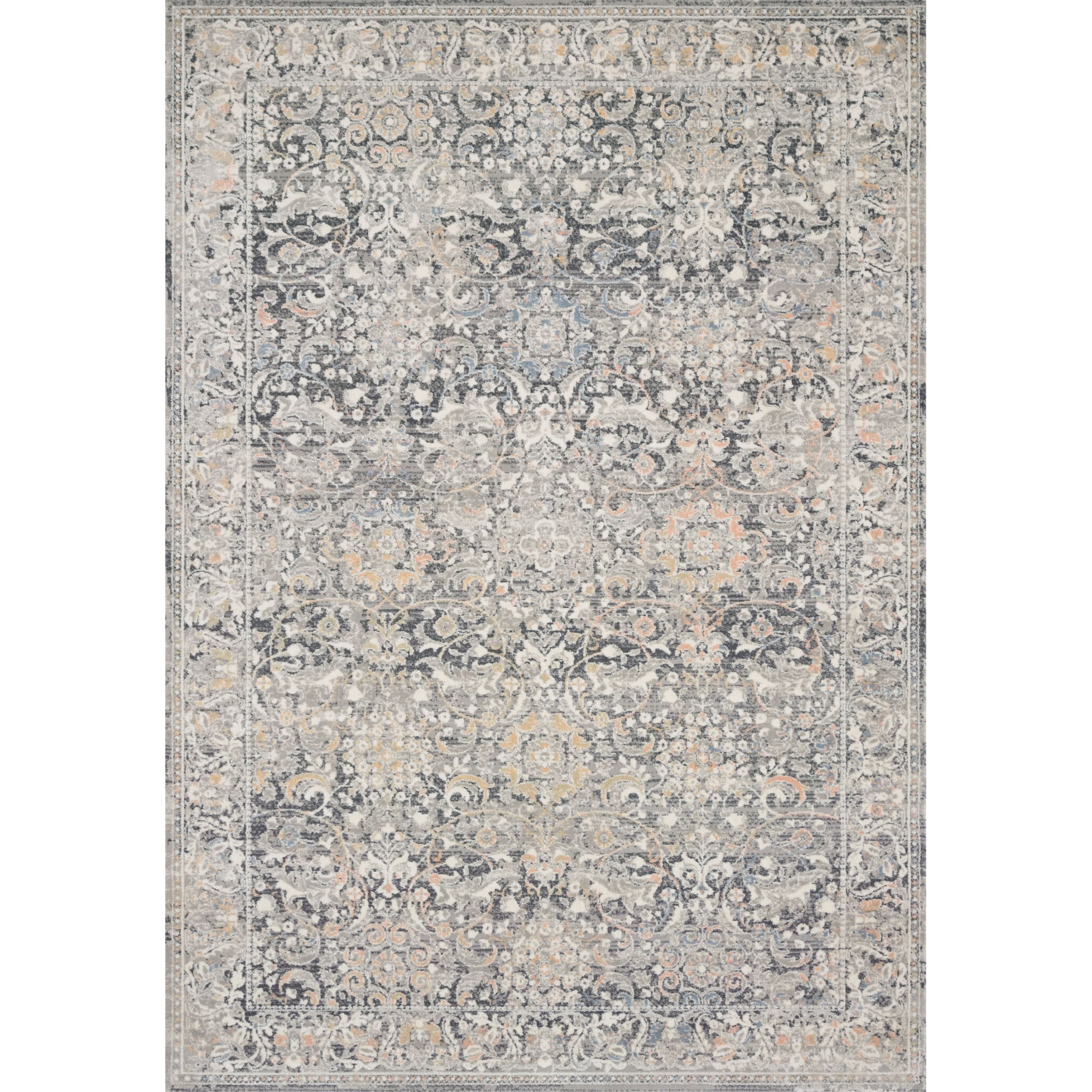 Lucia 1'-6" X 1'-6" Sample Swatch Rug, Grey / Mist