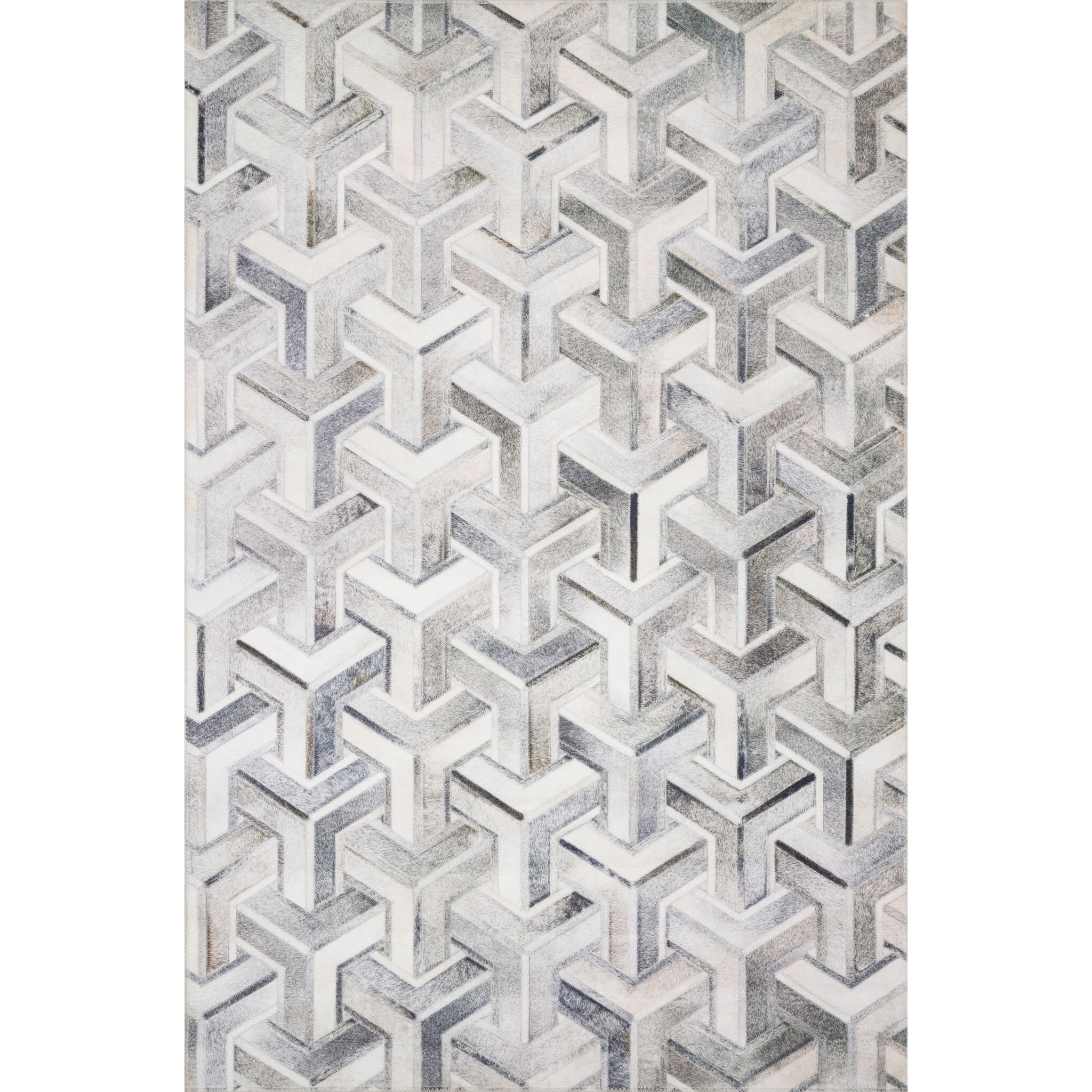 Maddox 3'-6" X 5'-6" Rug, Silver / Ivory