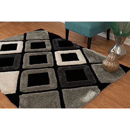 United Weavers Finesse Plush Black Oversize Rug   7'10 X 10'6