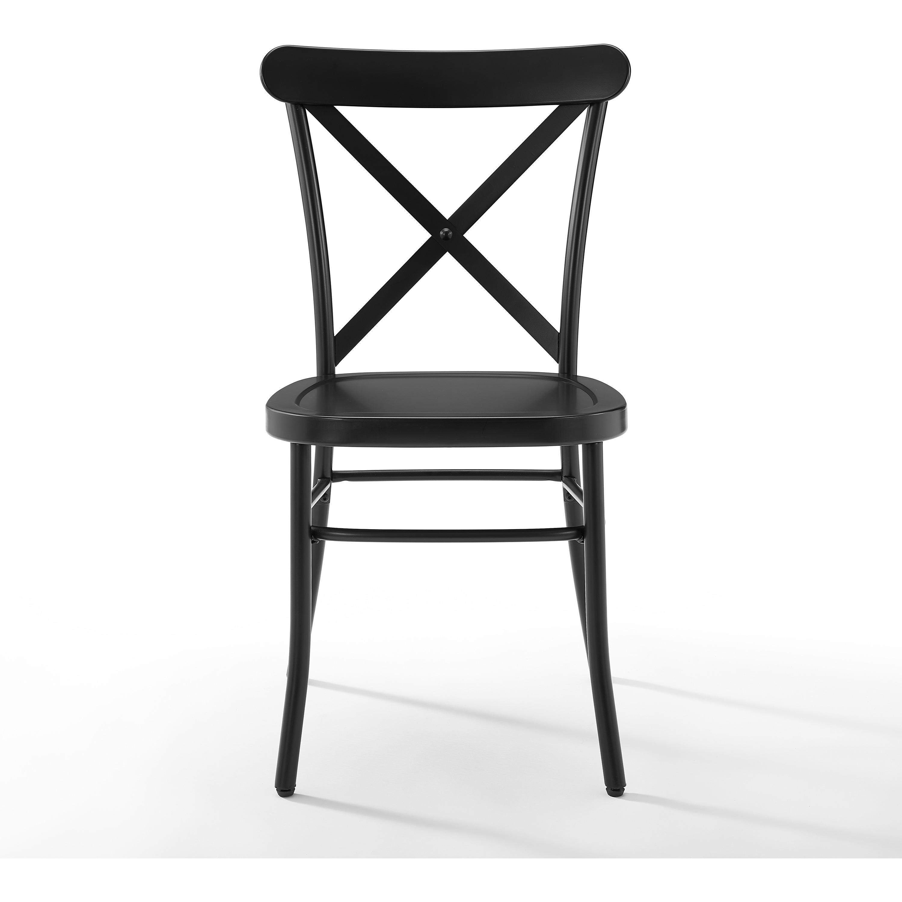 Camille 2Pc Dining Chair Matte Black