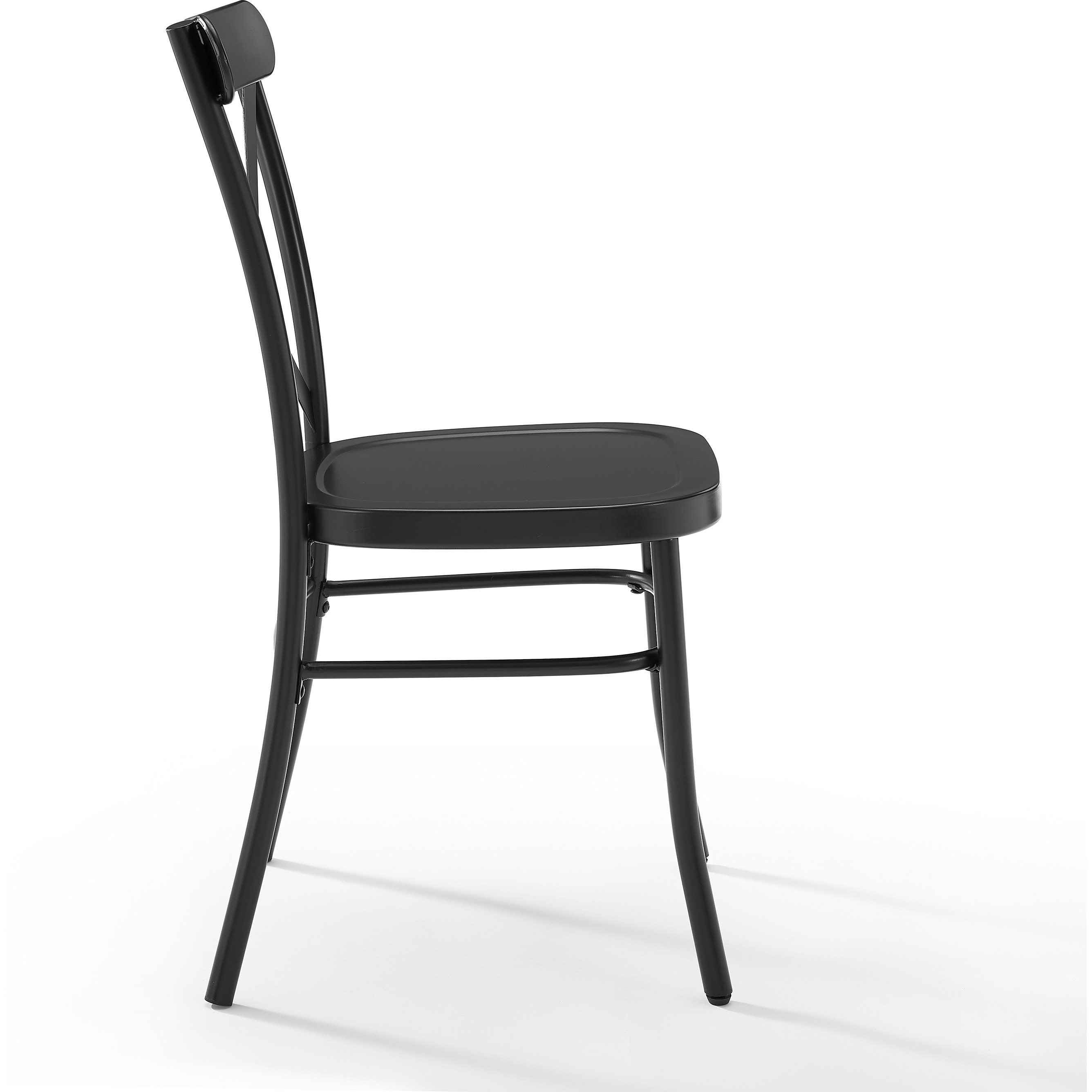 Camille 2Pc Dining Chair Matte Black
