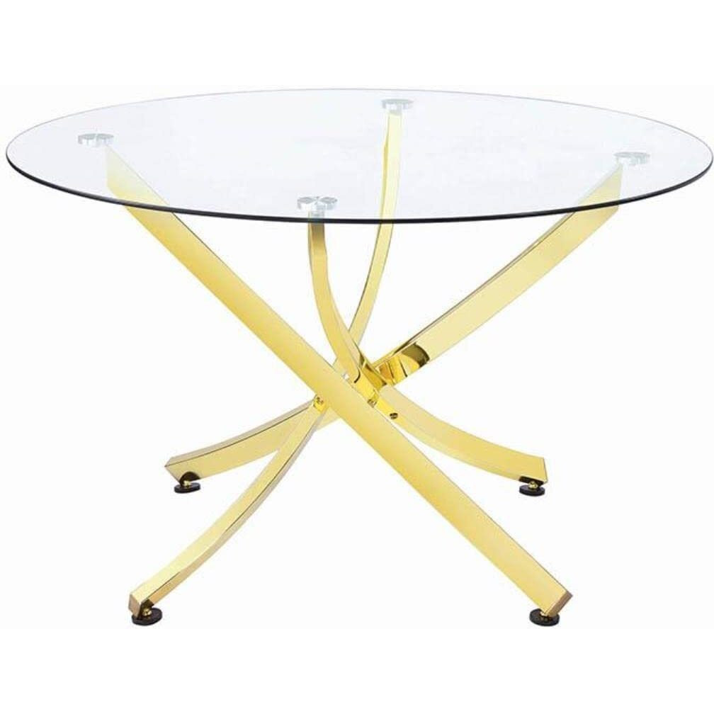 Chanel Modern Brass Dining Table