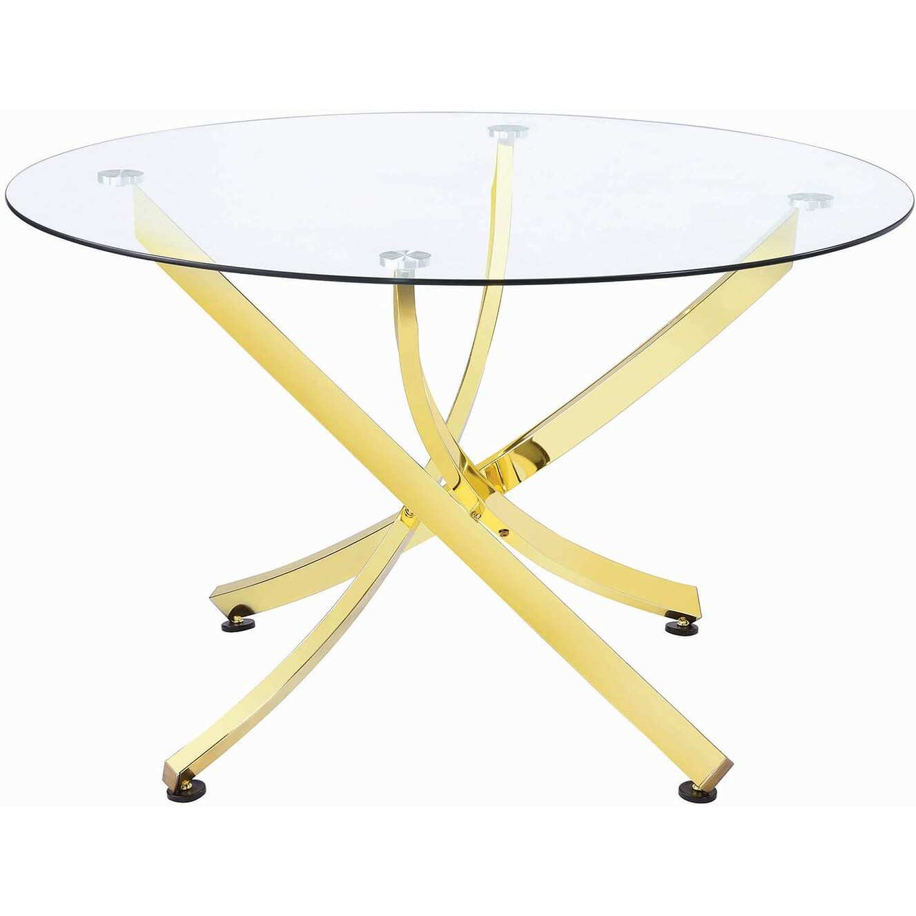 Chanel Modern Brass Dining Table