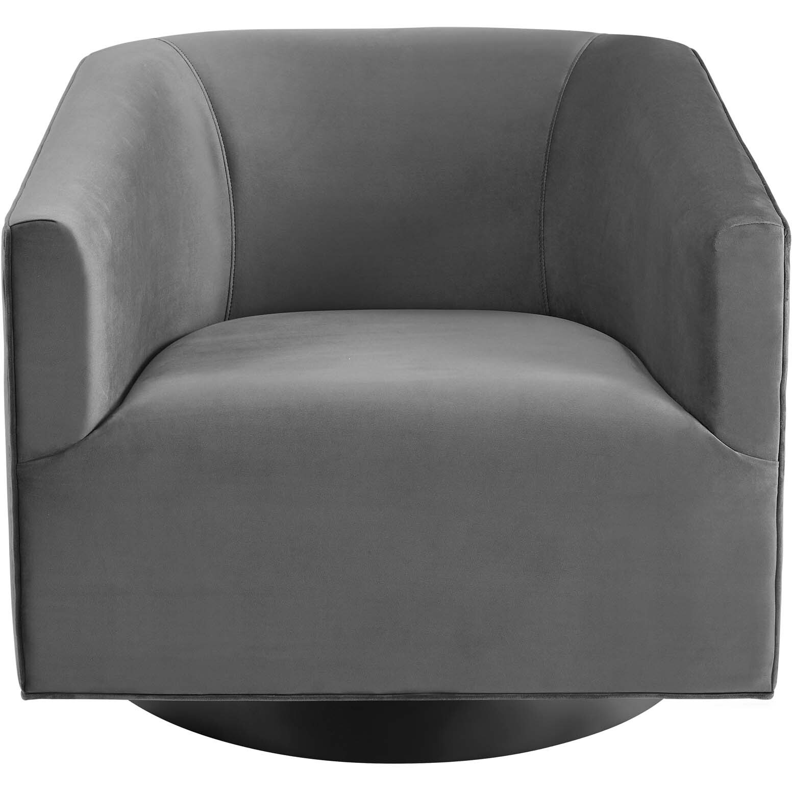 Twist Accent Lounge Performance Velvet Swivel Chair
