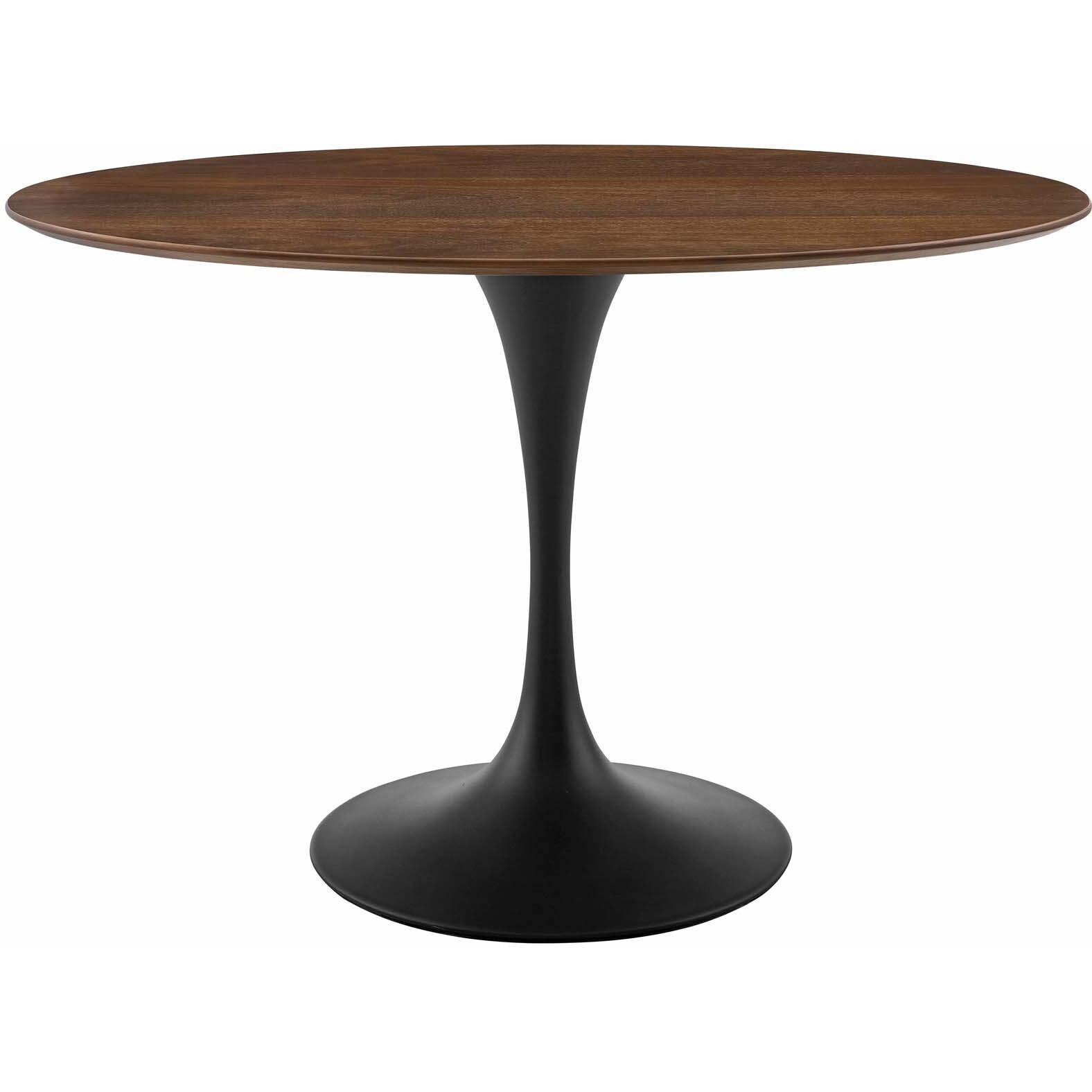 Lippa 48" Oval Walnut Dining Table