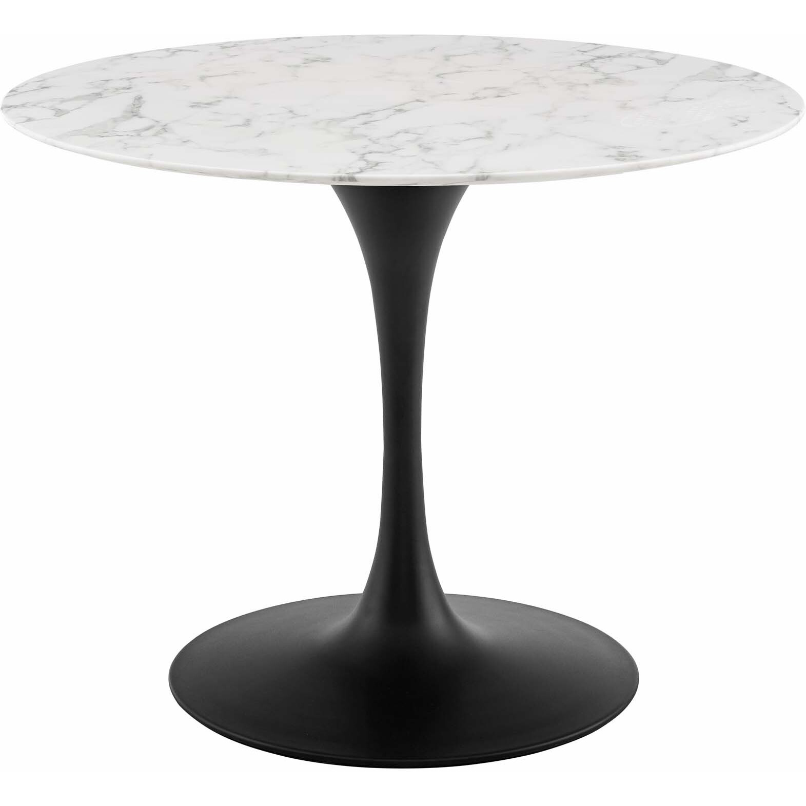 Lippa 40" Round Artificial Marble Dining Table