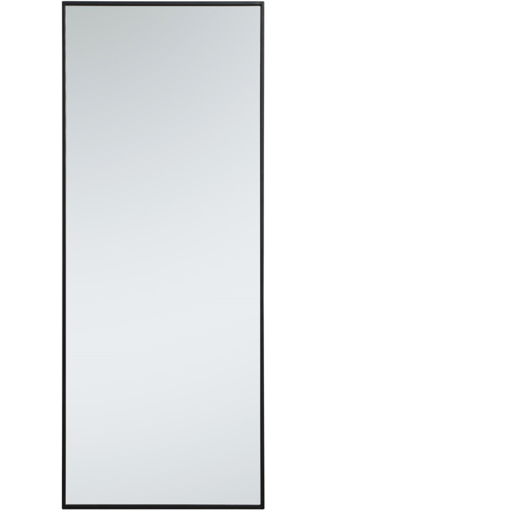 Metal frame rectangle mirror 24 inch in Black