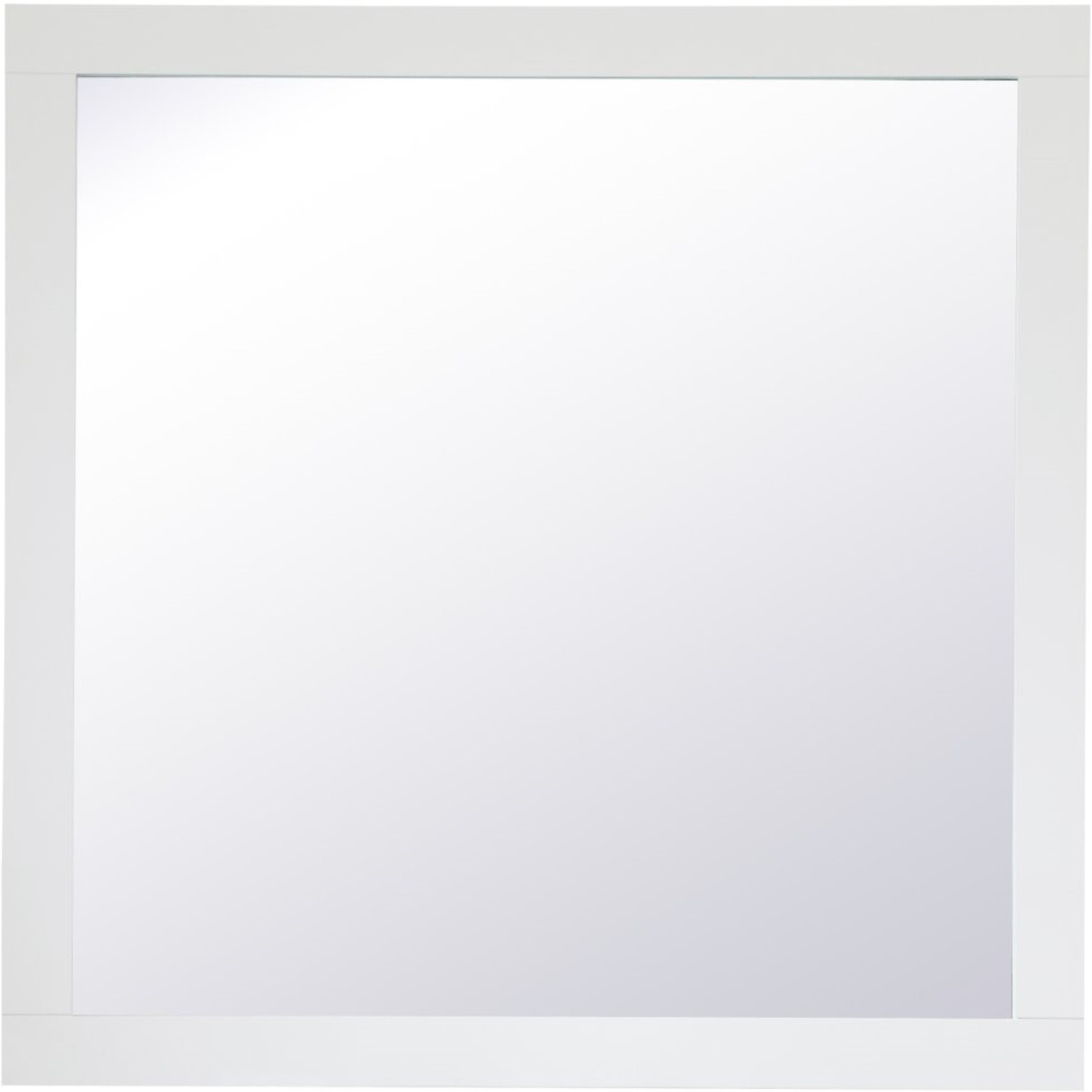 Aqua square vanity mirror 36 inch in White