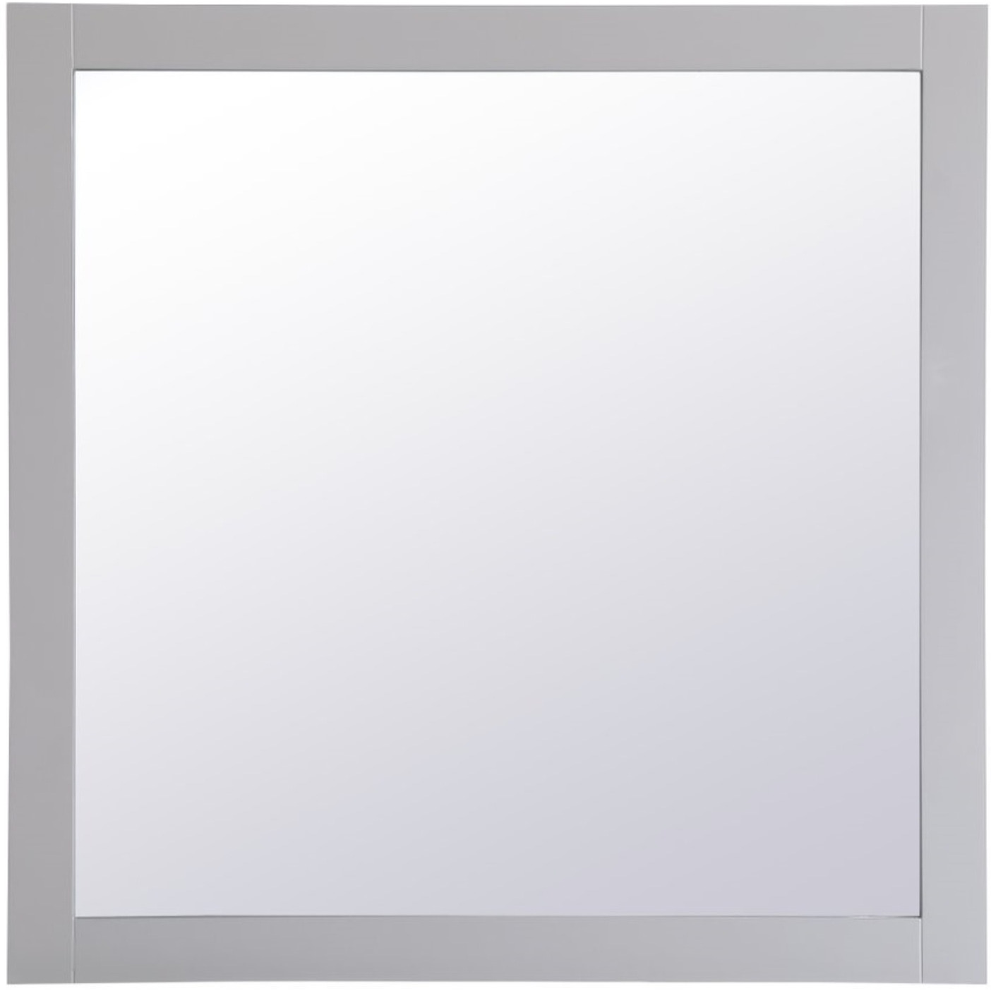 Aqua square vanity mirror 36 inch in Grey