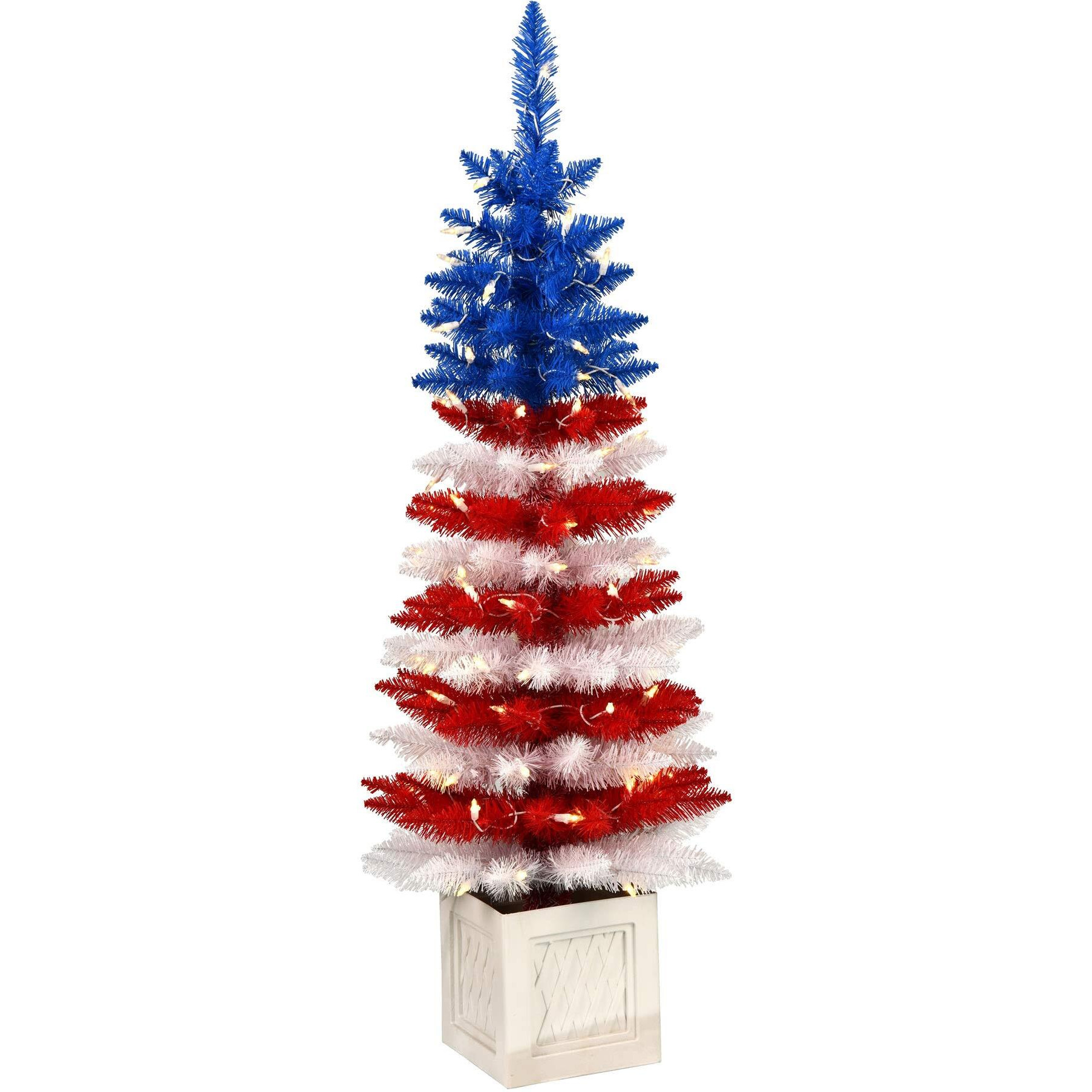 Vickerman 4' x 18" Potted Centennial DuraLit 100WW - A177641LED