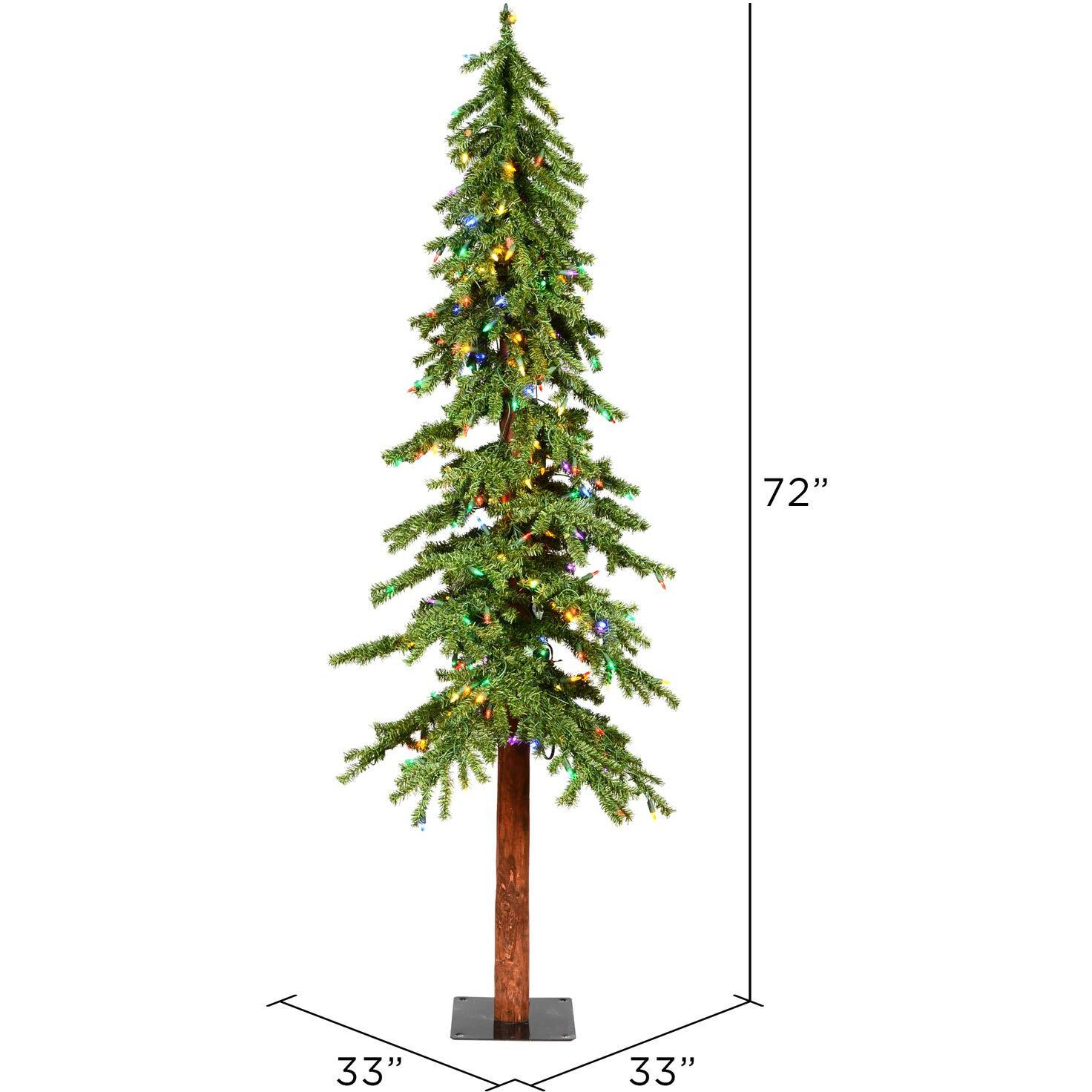 Vickerman 6' x 33" Natural Alpine 657T 250MULED - A805162LED