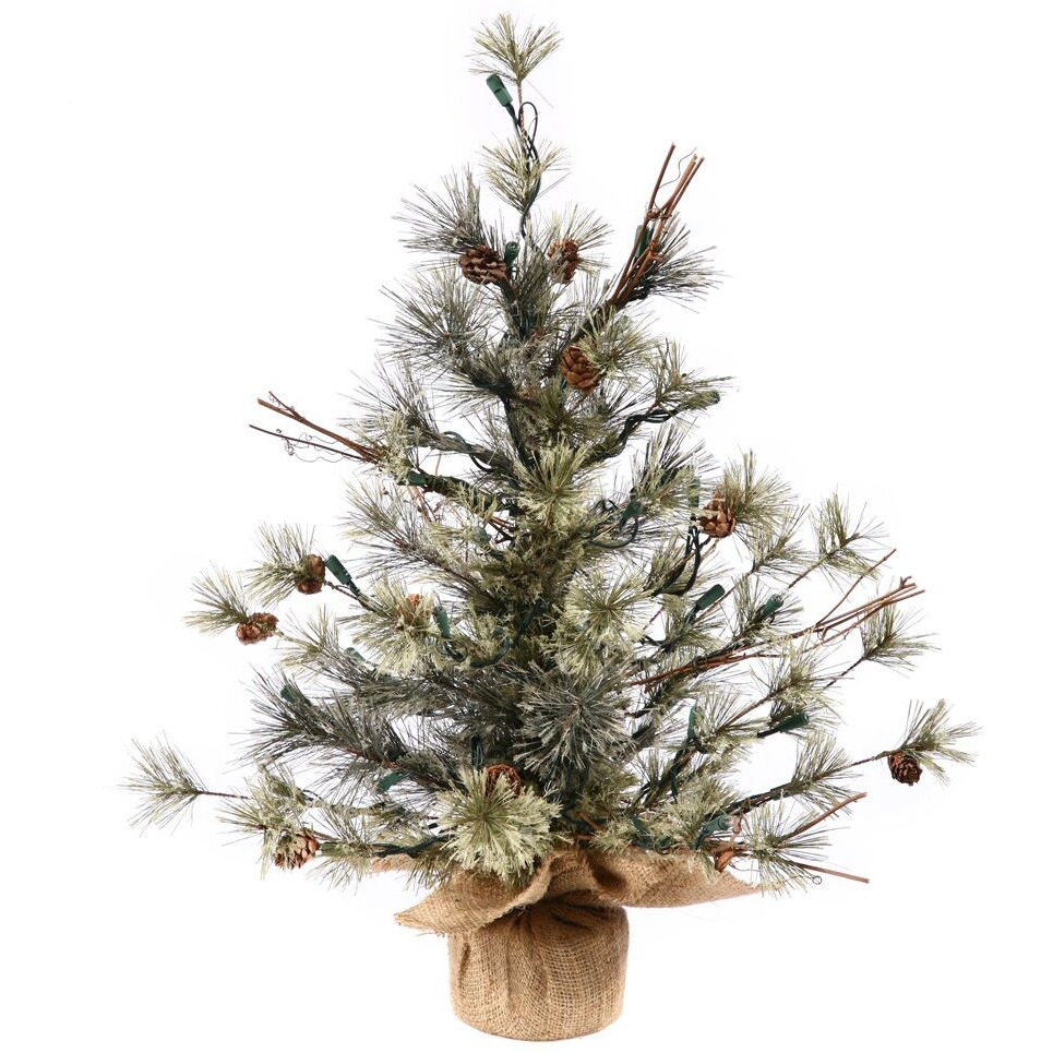 Vickerman 36" Dakota Pine w/ Burlap Base 89 Tips - B165427
