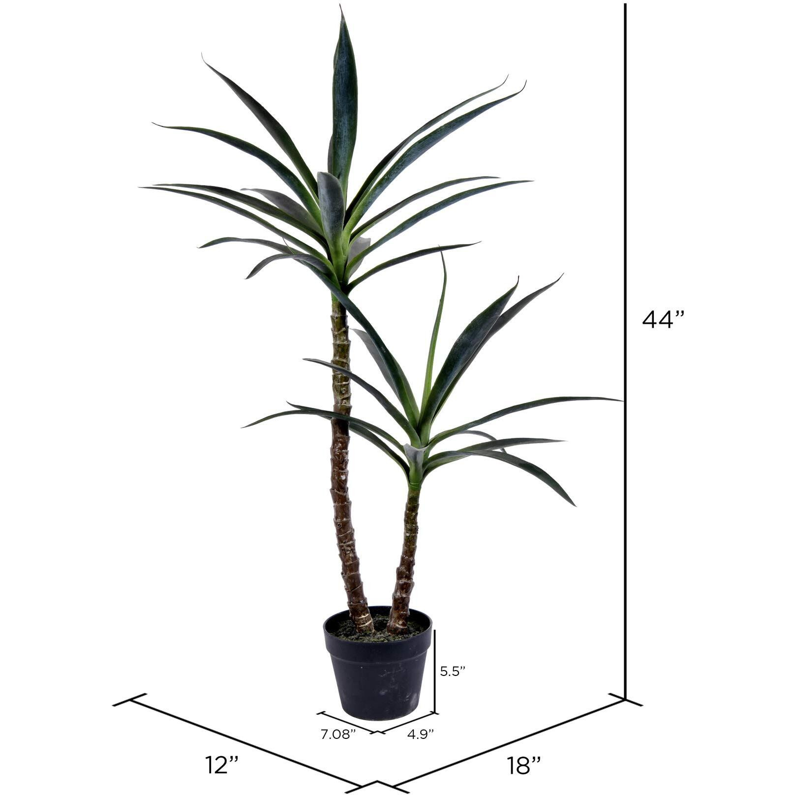 Vickerman 44" Green Potted Yucca Tree - FE192644