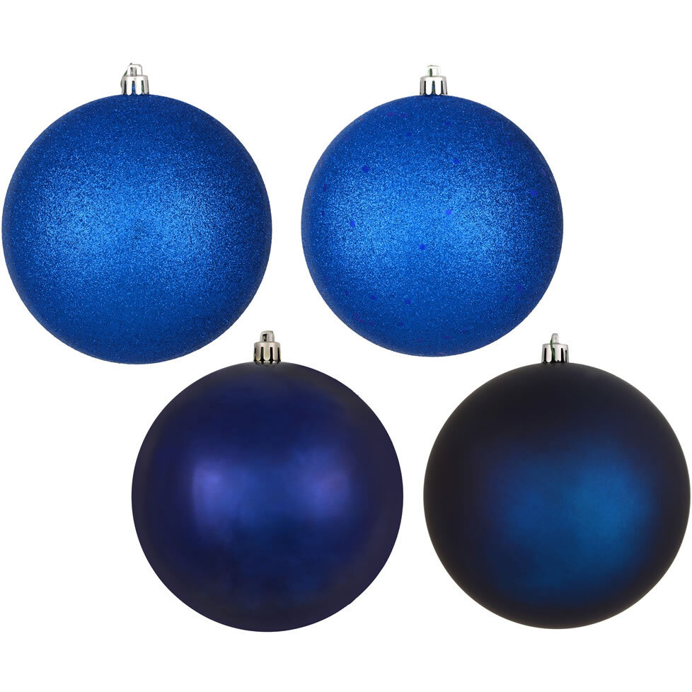 Vickerman 2.75" Midnt Blue 4 Finish Orn Asst 20Box - N590731