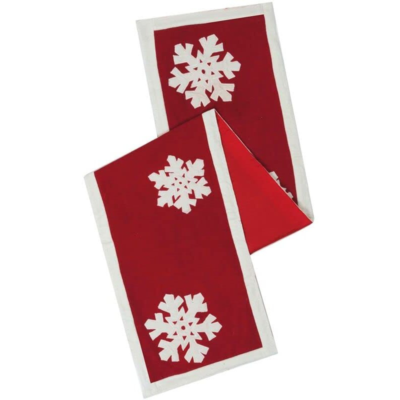 Vickerman 12" x 60" Felt Flakes Table Runner - QTX17352