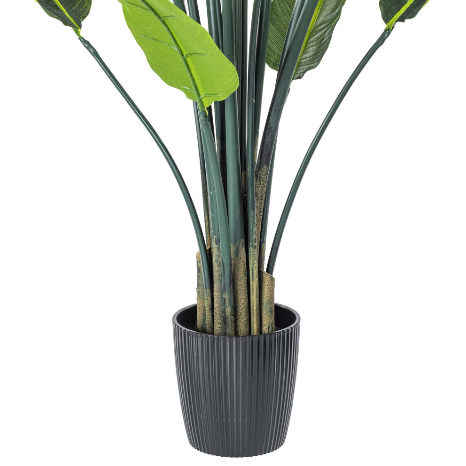 Vickerman 5' Artificial Potted Bird of Paradise Palm Tree.