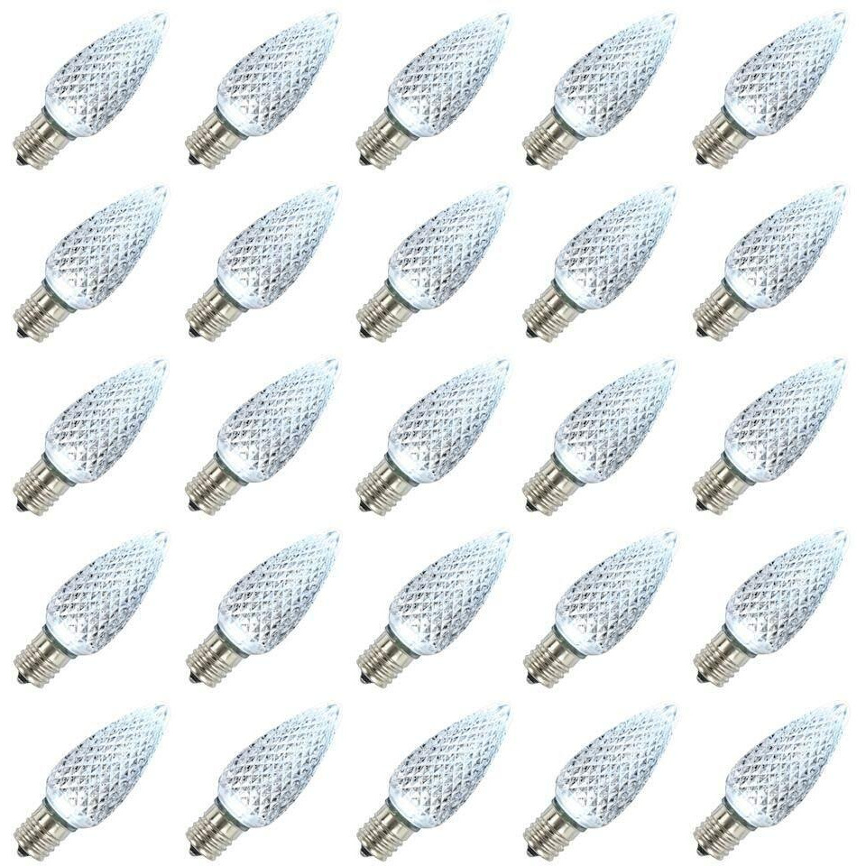 Vickerman C9 Faceted LED Cool White Twinkle 25/Box - XLEDC95T-25