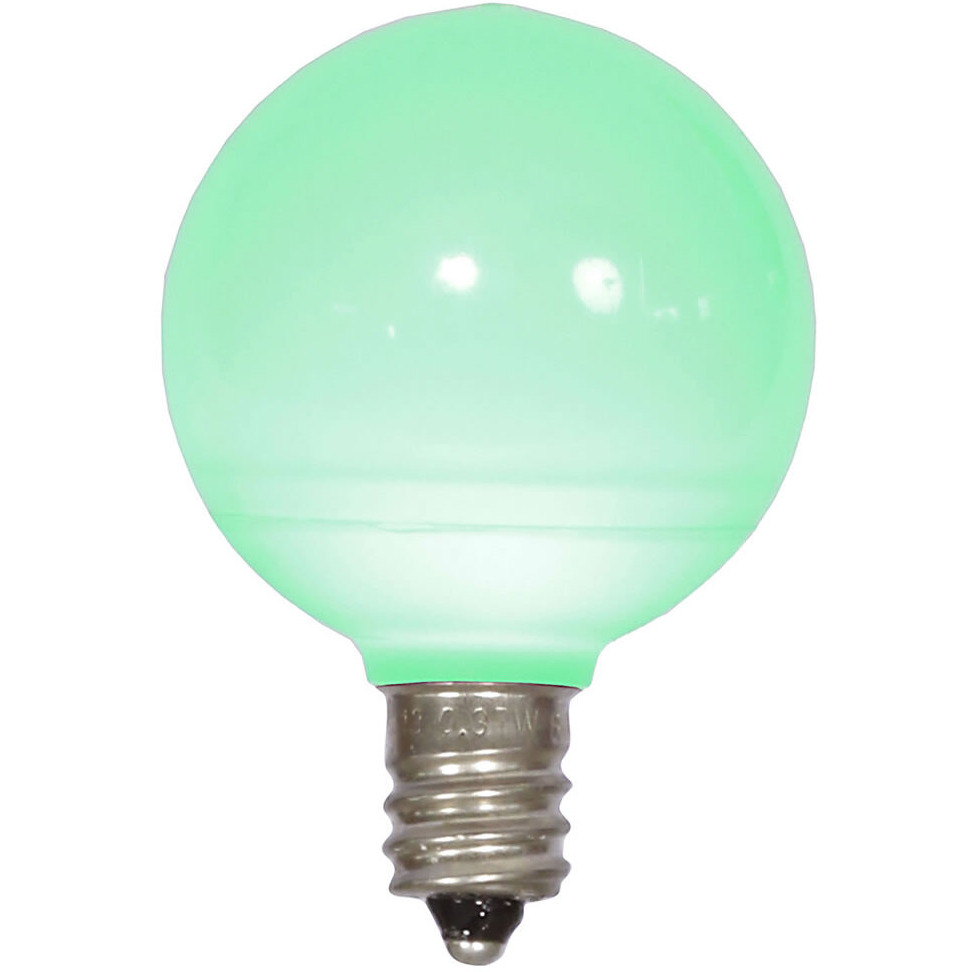 Vickerman G40 Green Ceramic LEDBulb E12 .96W 25/Bx - XLEDCG44-25